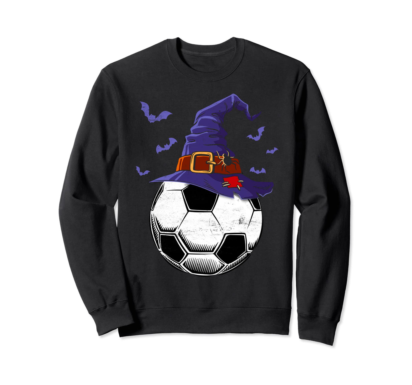 Witch Soccer Lover Halloween Sweatshirt - Minimalist Print for Adults - T-Shirt, Sweatshirt, Hoodie