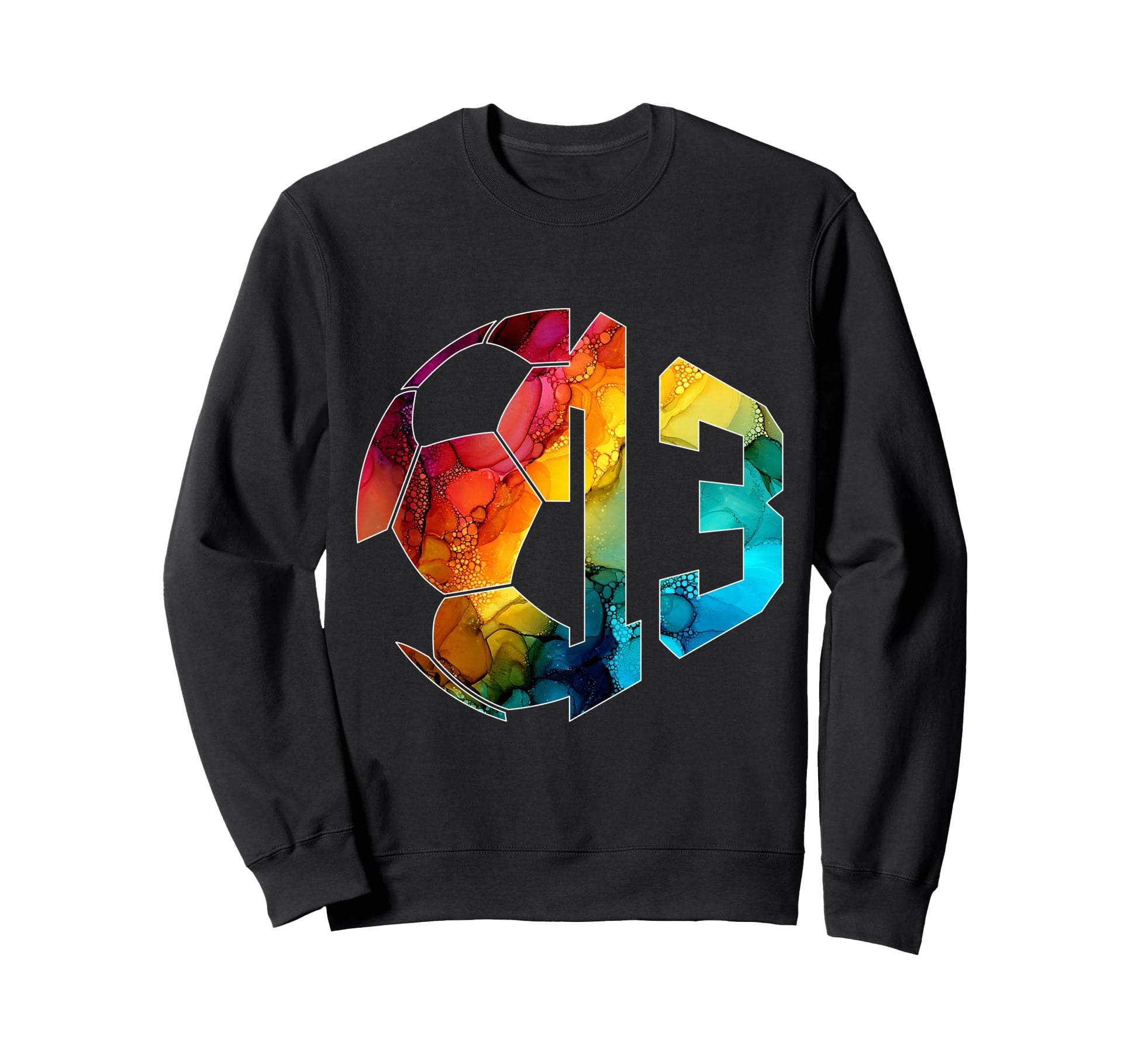 Number 13 Years Soccer 13Th Birthday Sweatshirt - Novelty Apparel Men Women - T-Shirt, Sweatshirt, Hoodie