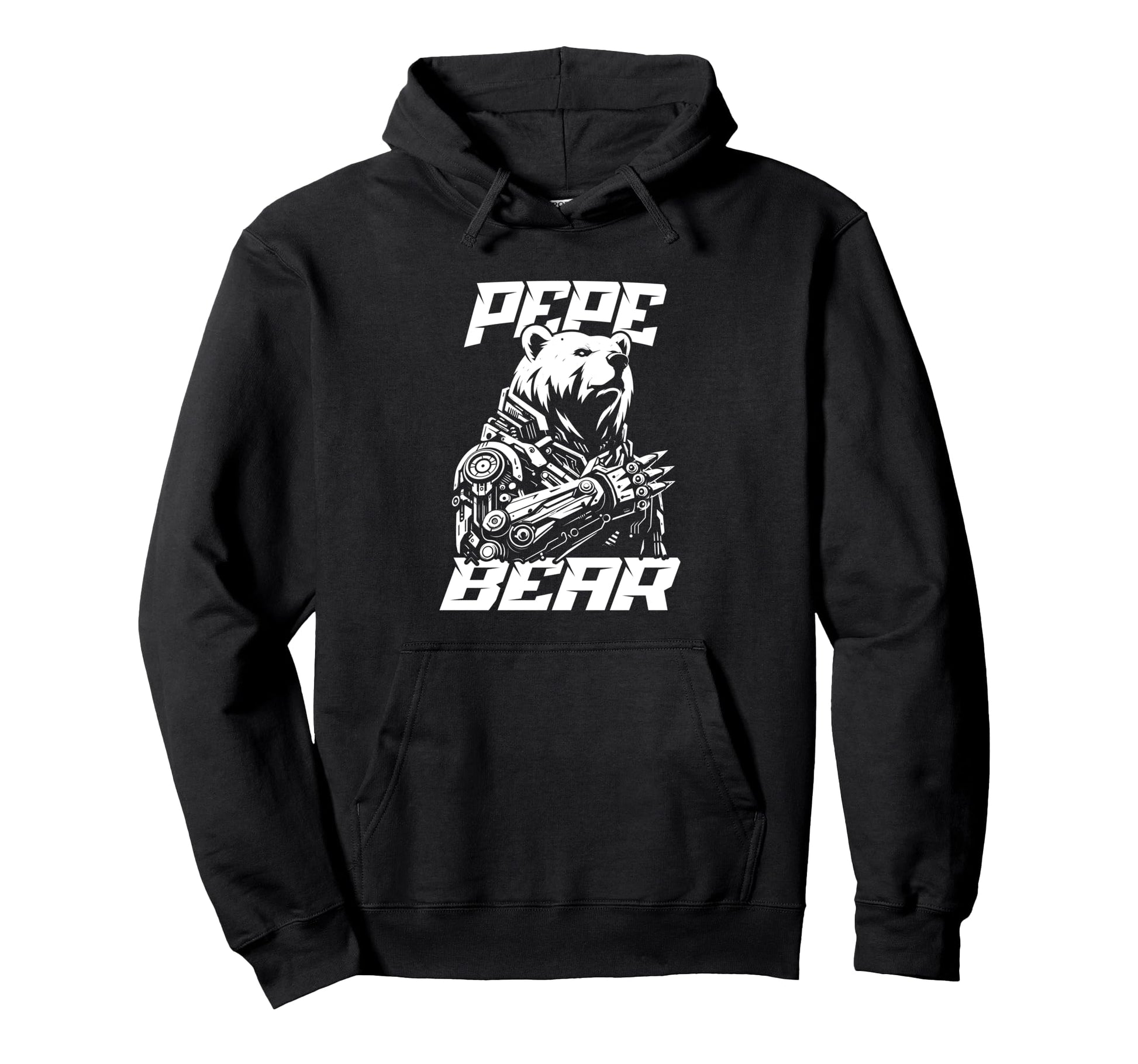 Pepe Papa Bear Bio Mechanical Robot Sci Fi Hoodie - Graphic Print Unisex - T-Shirt, Sweatshirt, Hoodie