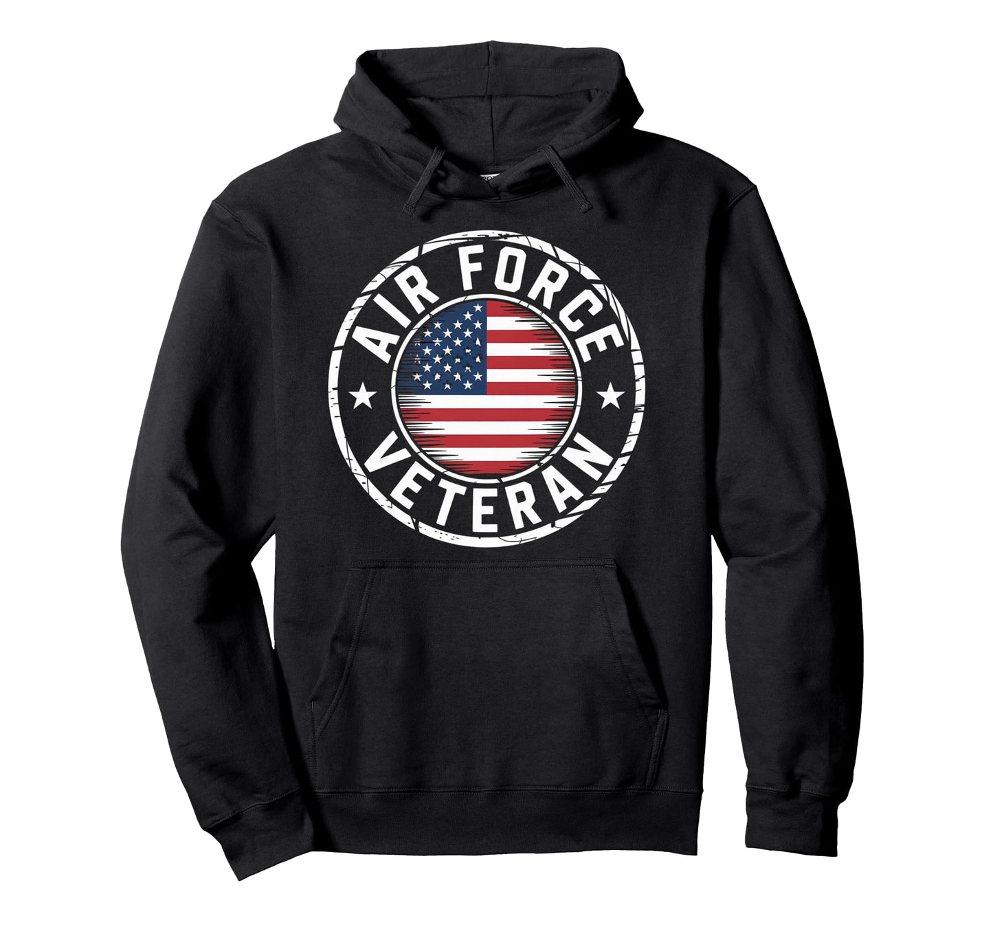 Air Force Veteran Us American Flag Dad Hoodie - Fun Novelty Design Unisex - T-Shirt, Sweatshirt, Hoodie