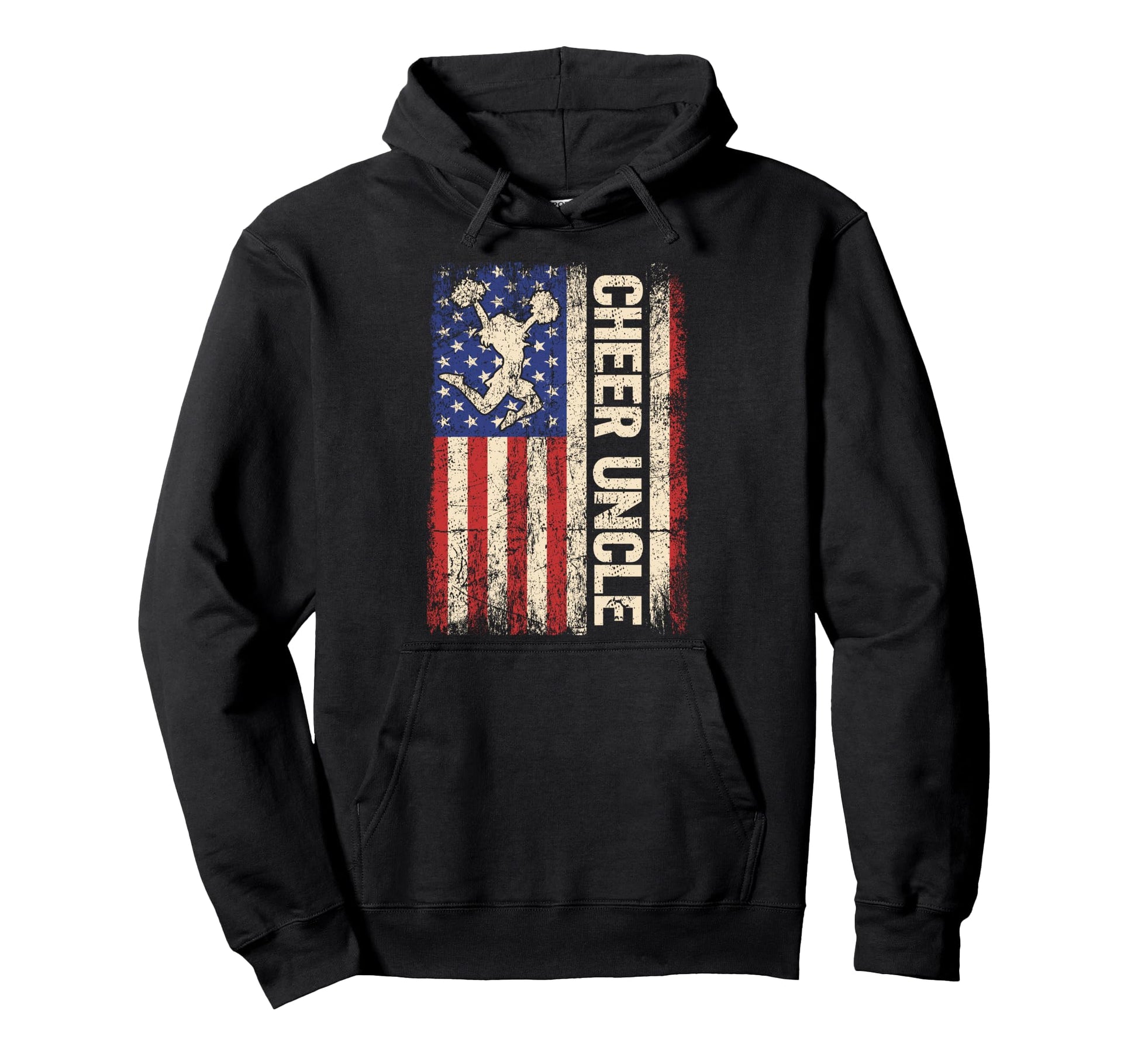Funny Cheer Uncle Cheerleader Uncle Hoodie - Custom Art Print Unisex - T-Shirt, Sweatshirt, Hoodie