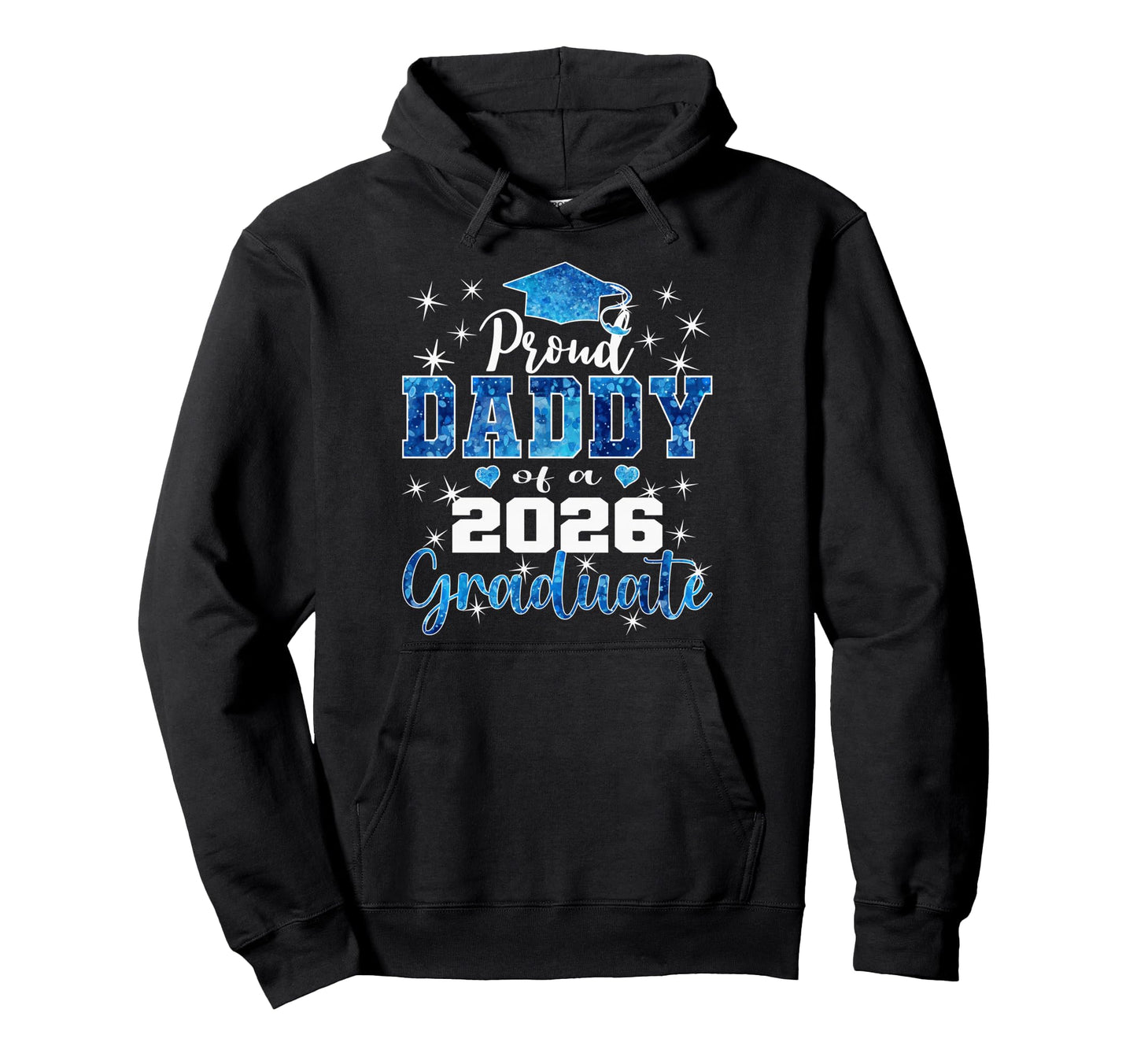 Super Proud Daddy 2026 Graduate Senior Hoodie - Minimalist Print Unisex - T-Shirt, Sweatshirt, Hoodie