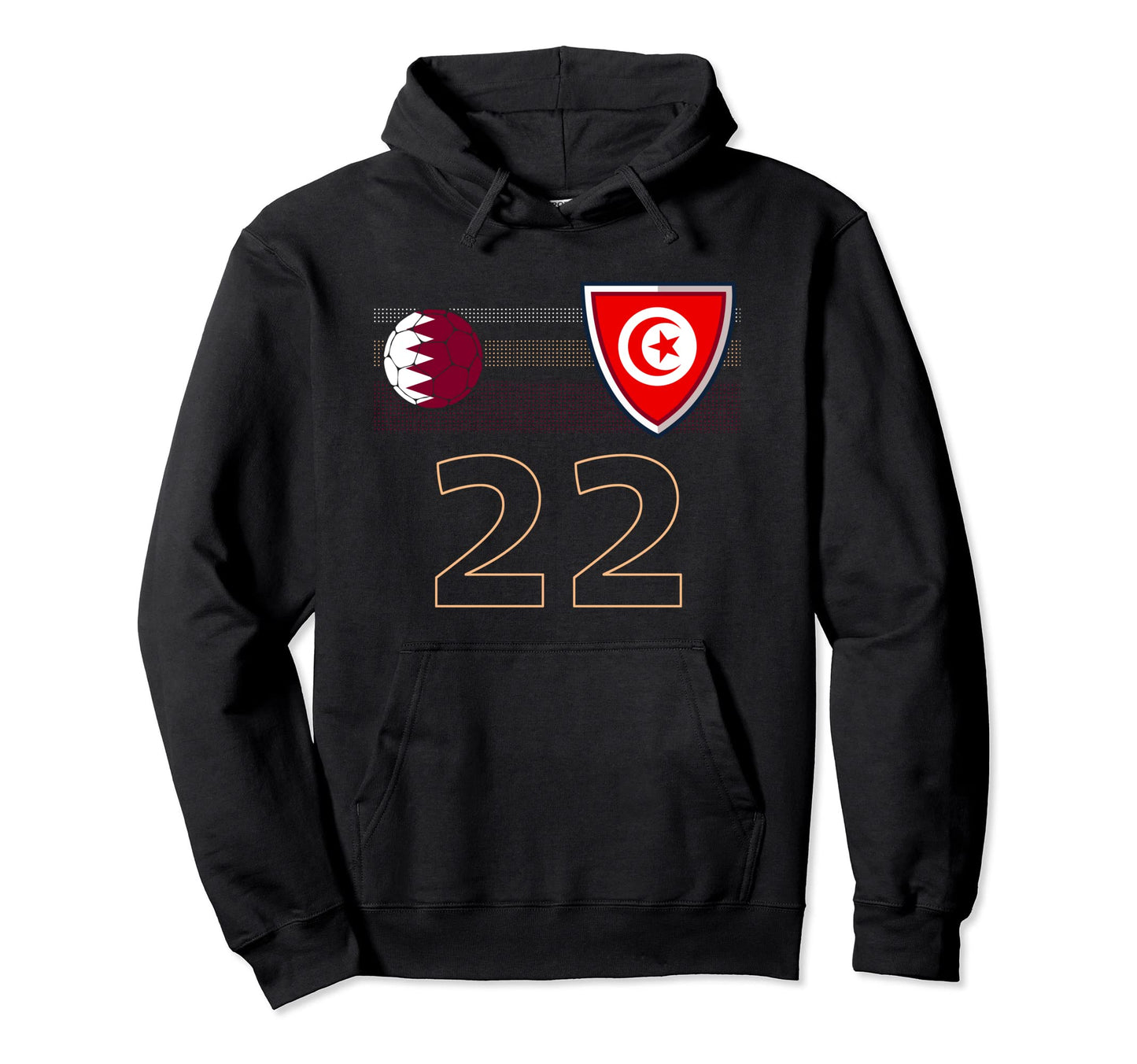 Tunisia Soccer Fans Jersey Tunisian Hoodie - Aesthetic Graphic for Adults - T-Shirt, Sweatshirt, Hoodie
