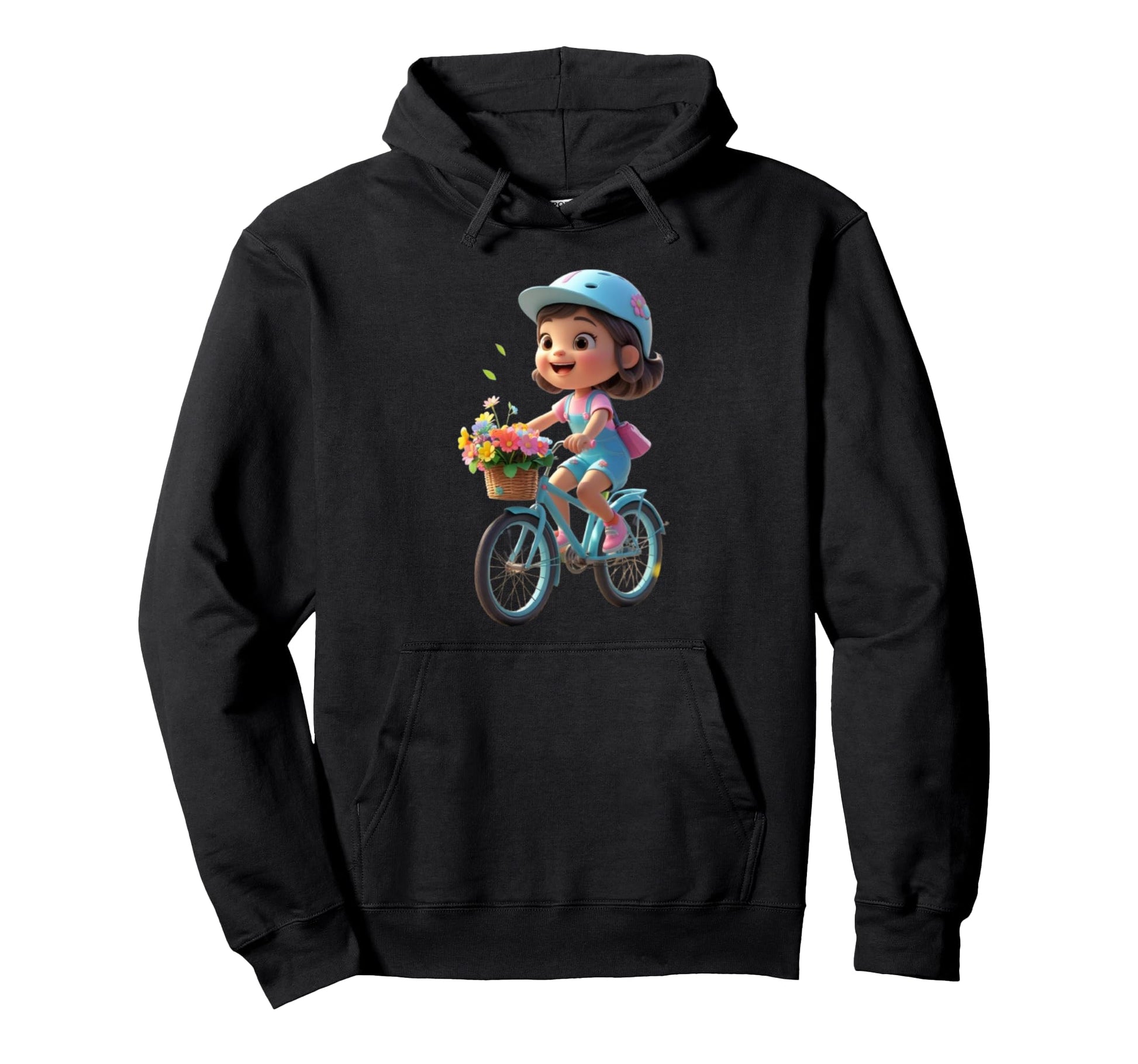 Flower Bicycle Funny Hoodie - Streetwear Style Men Women - T-Shirt, Sweatshirt, Hoodie