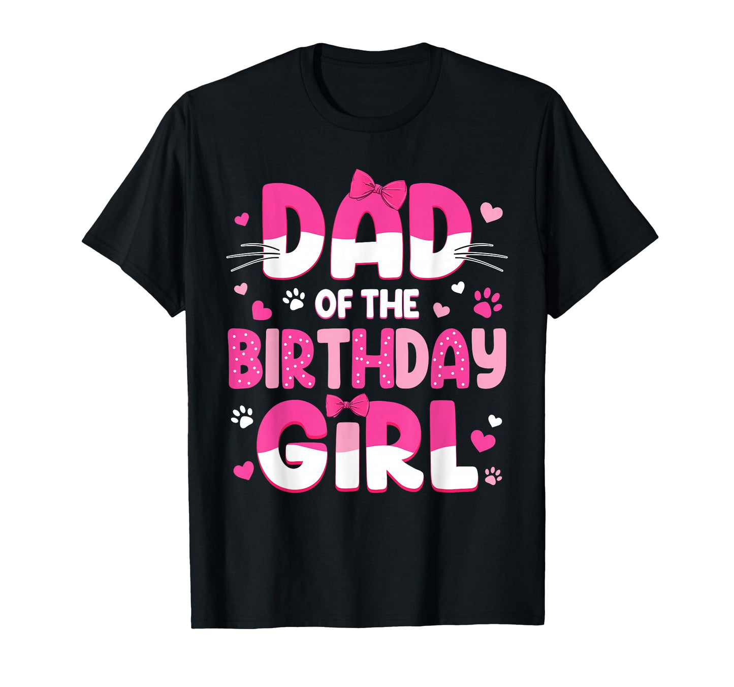 Dad Birthday Cat Family Cat Dad T-Shirt - Minimalist Print for Adults - T-Shirt, Sweatshirt, Hoodie