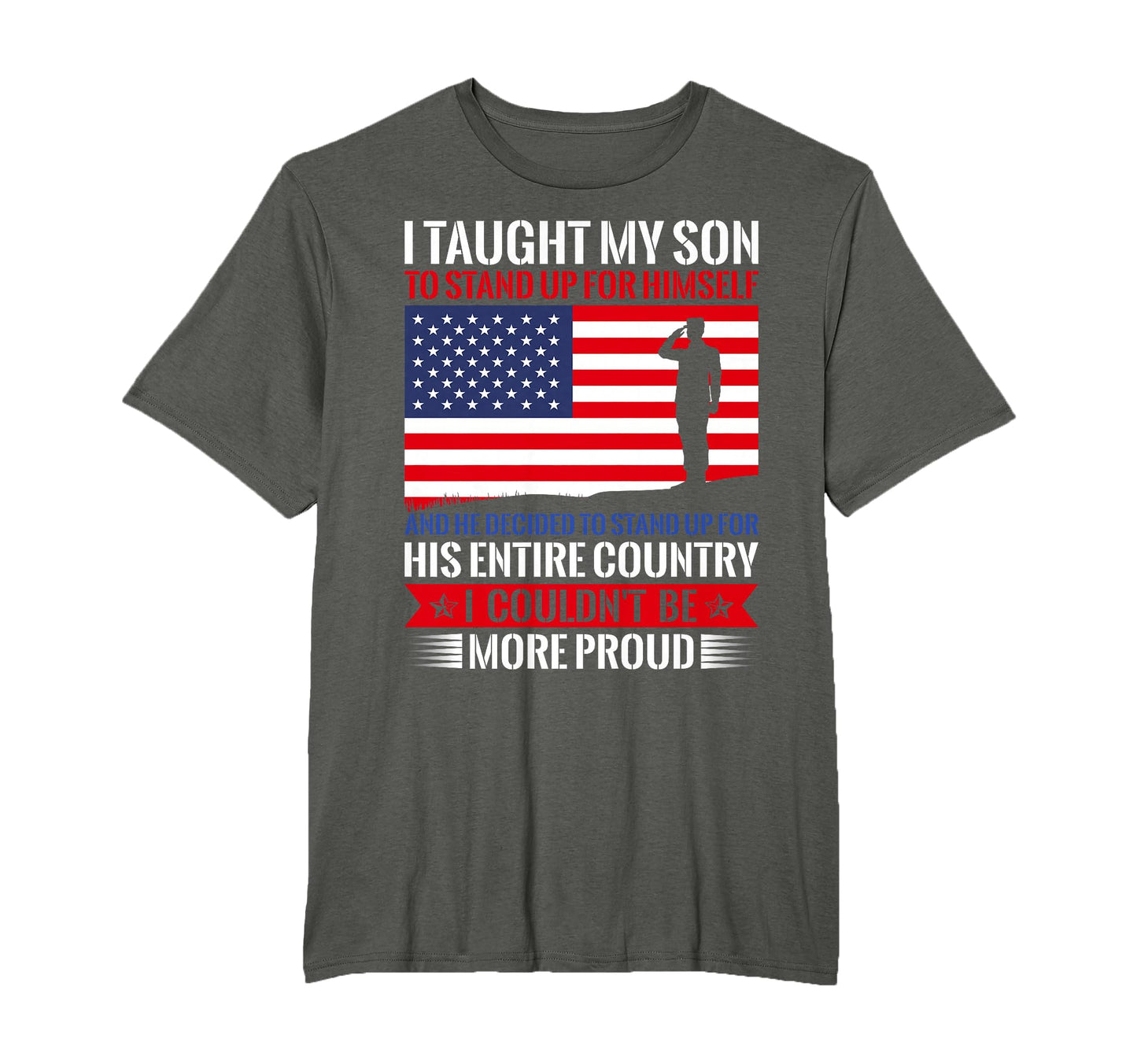I Taught My Son How To Stand Up T-Shirt - Minimalist Print for Adults - T-Shirt, Sweatshirt, Hoodie