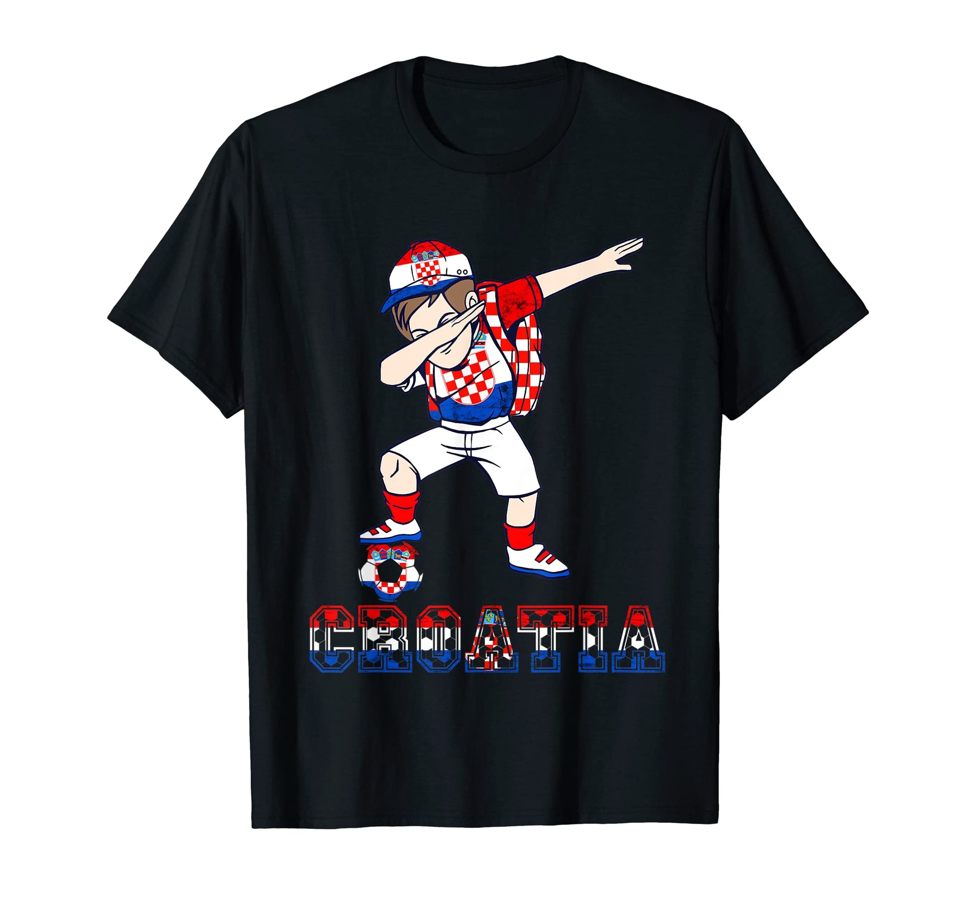 Croatia Hrvatska Soccer Team T-Shirt - Fun Novelty Design for Adults - T-Shirt, Sweatshirt, Hoodie