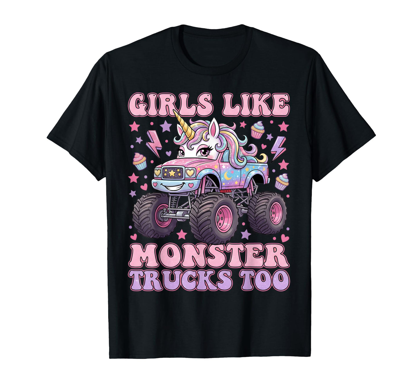 Like Monster Trucks Too Unicorn T-Shirt - Custom Art Print Men Women - T-Shirt, Sweatshirt, Hoodie