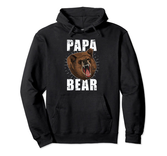 Bear Animal Daddy Bear Family Dad Papa Bear Hoodie - Unique Graphic Unisex - T-Shirt, Sweatshirt, Hoodie