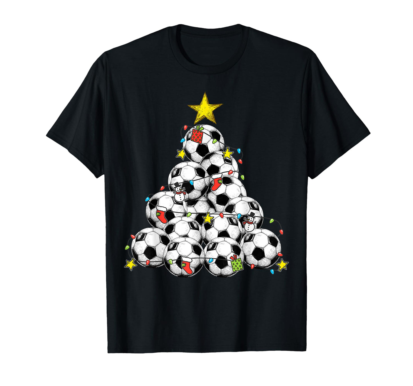 Soccer Tree Pajamas Coach Player Family T-Shirt - Custom Art Print Unisex - T-Shirt, Sweatshirt, Hoodie