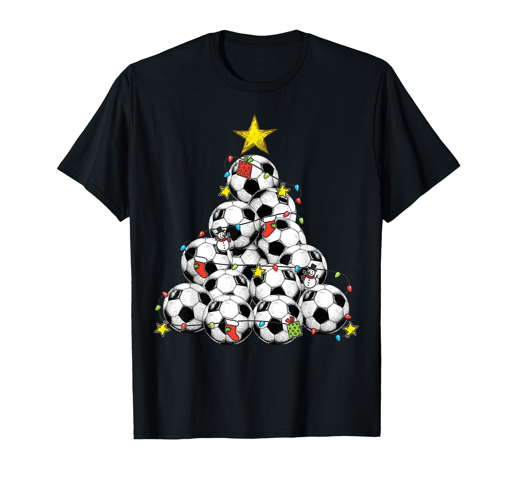 Soccer Tree Pajamas Coach Player Family T-Shirt - Custom Art Print Unisex - T-Shirt, Sweatshirt, Hoodie
