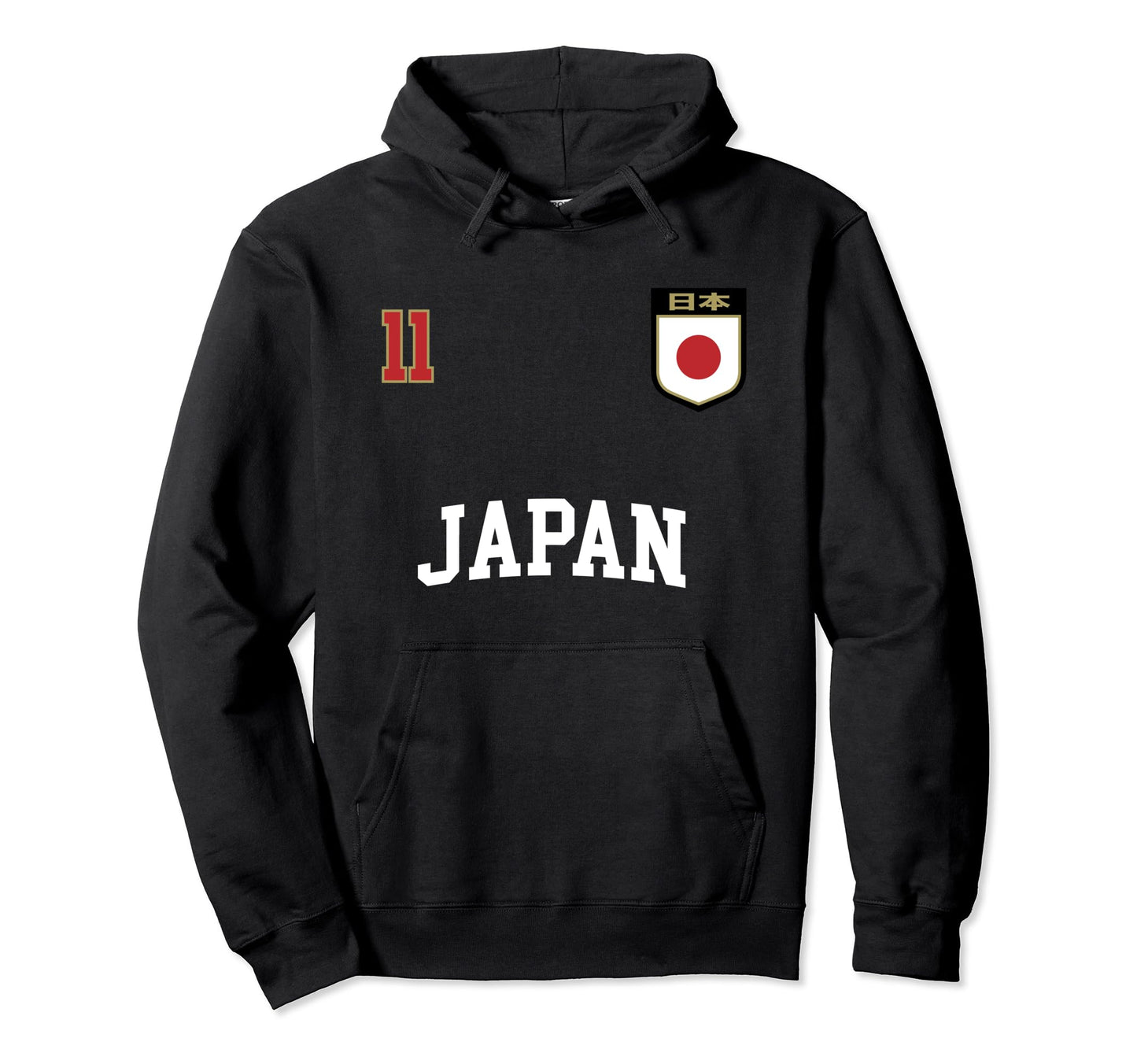 Japan Team Sports Number 11 Soccer Hoodie - Aesthetic Graphic for Adults - T-Shirt, Sweatshirt, Hoodie