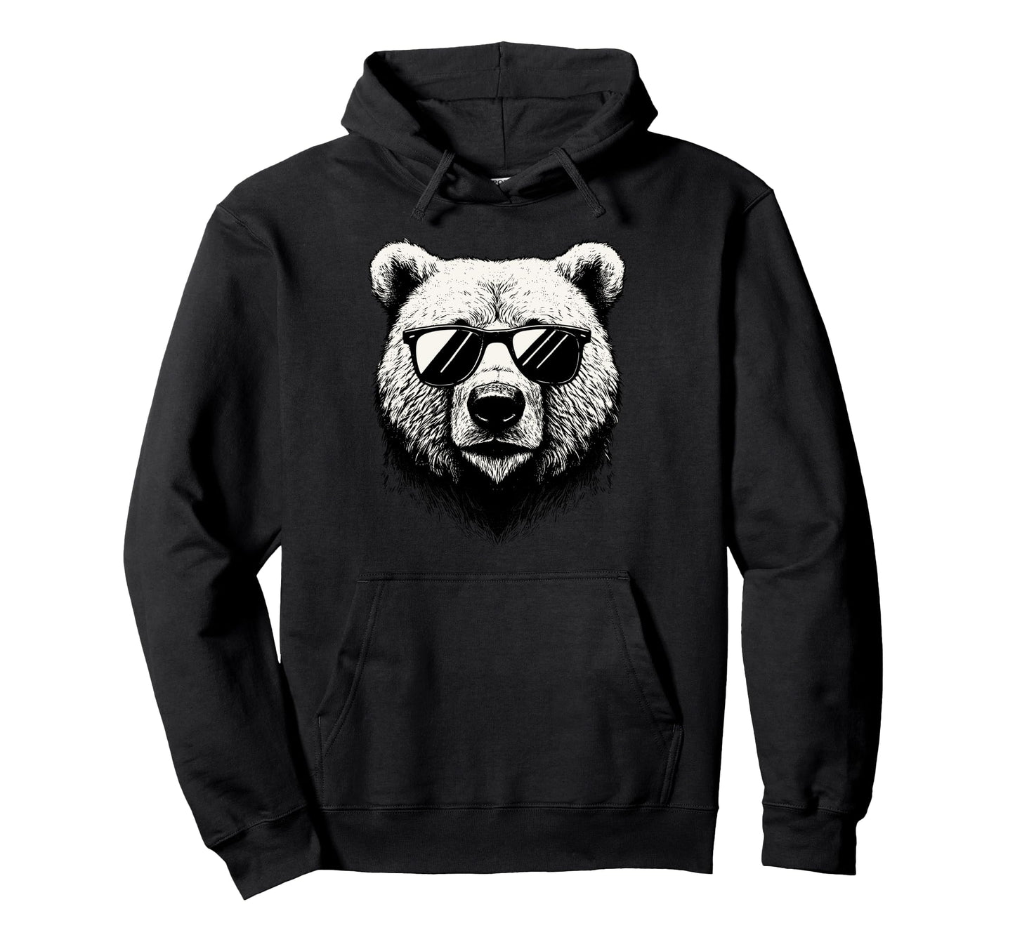 Funny Bear Punk Rock Dad Papa Gifts Hoodie - Unique Graphic for Adults - T-Shirt, Sweatshirt, Hoodie