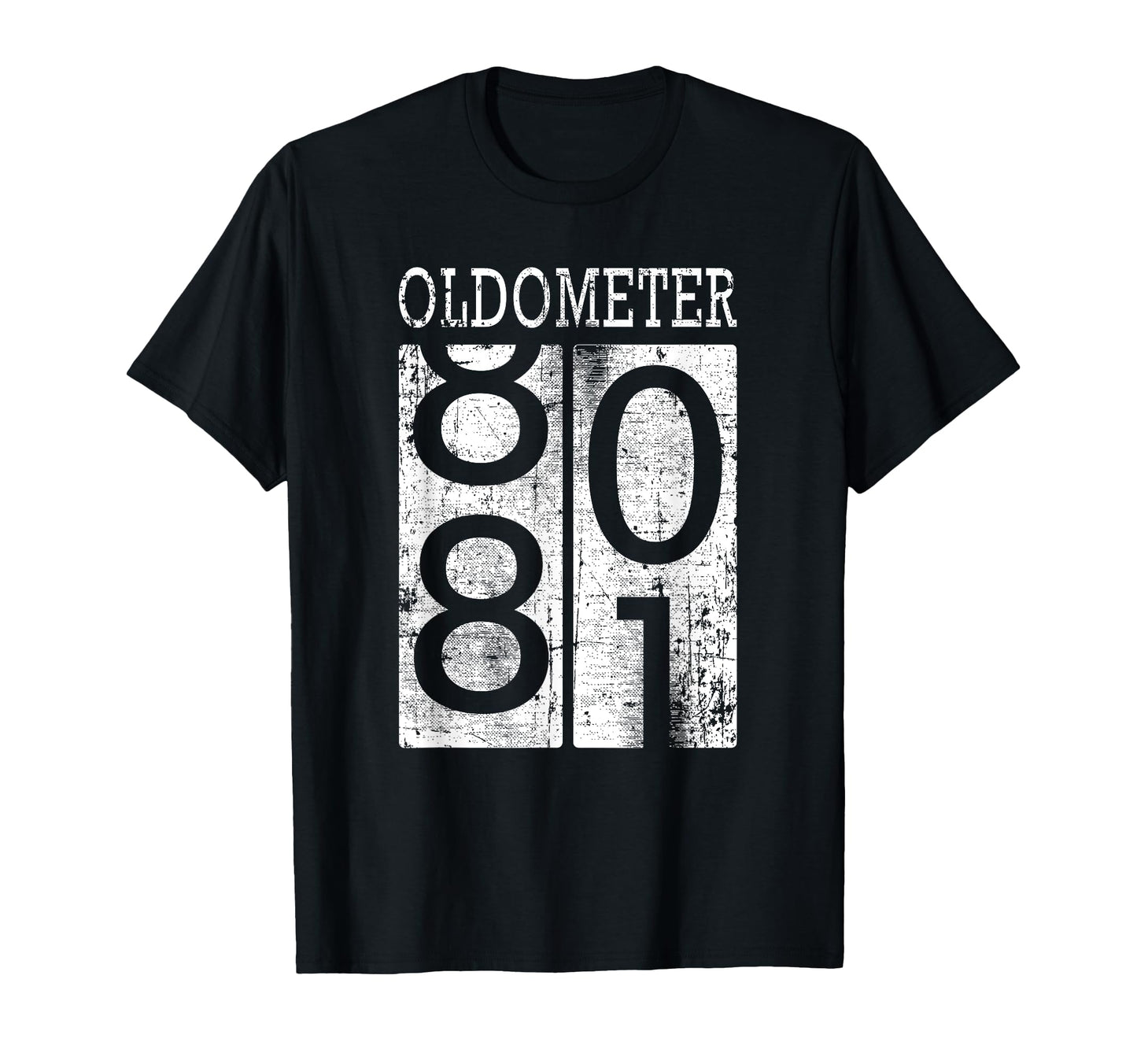 Oldometer Funny 81St Birthday T-Shirt - Aesthetic Graphic for Adults - T-Shirt, Sweatshirt, Hoodie