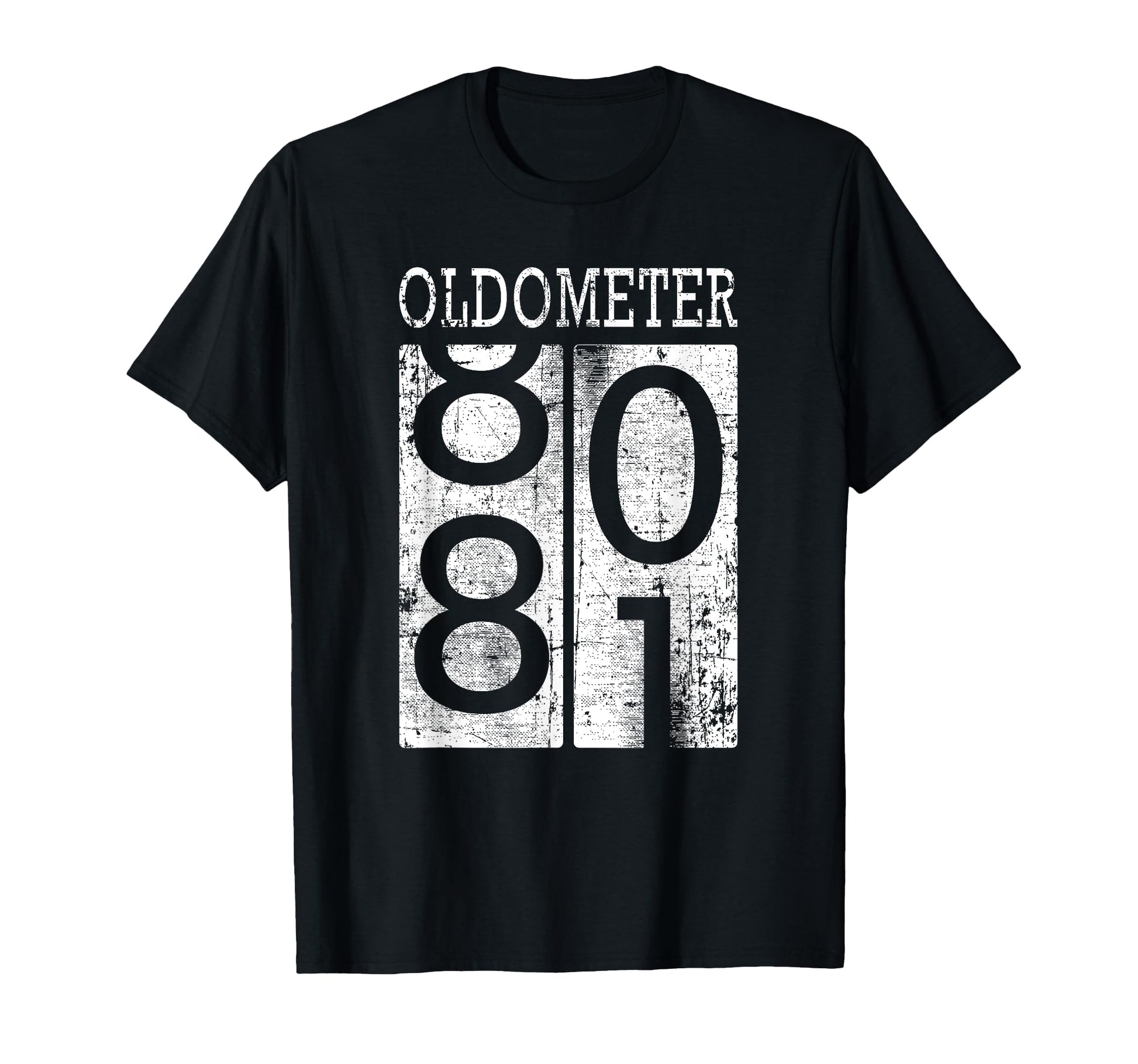 Oldometer Funny 81St Birthday T-Shirt - Aesthetic Graphic for Adults - T-Shirt, Sweatshirt, Hoodie