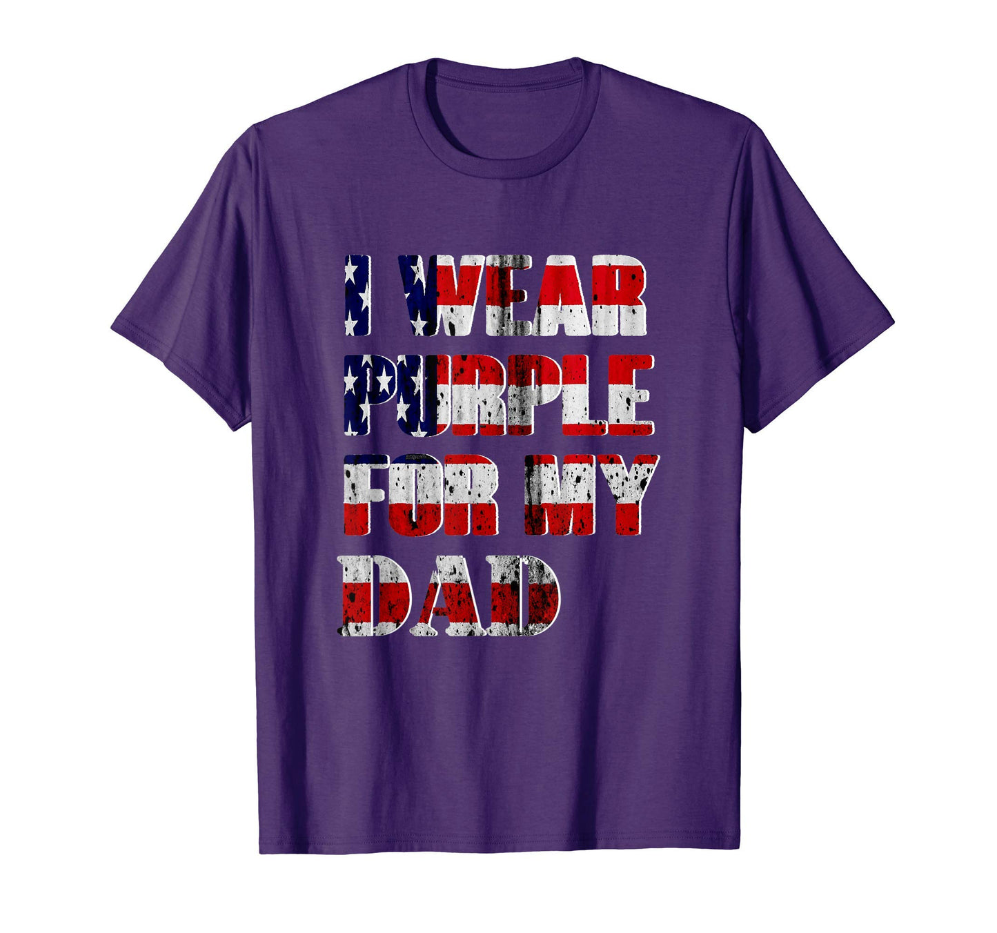 Purple Up Month Military I Wear T-Shirt - Fun Novelty Design Men Women - T-Shirt, Sweatshirt, Hoodie