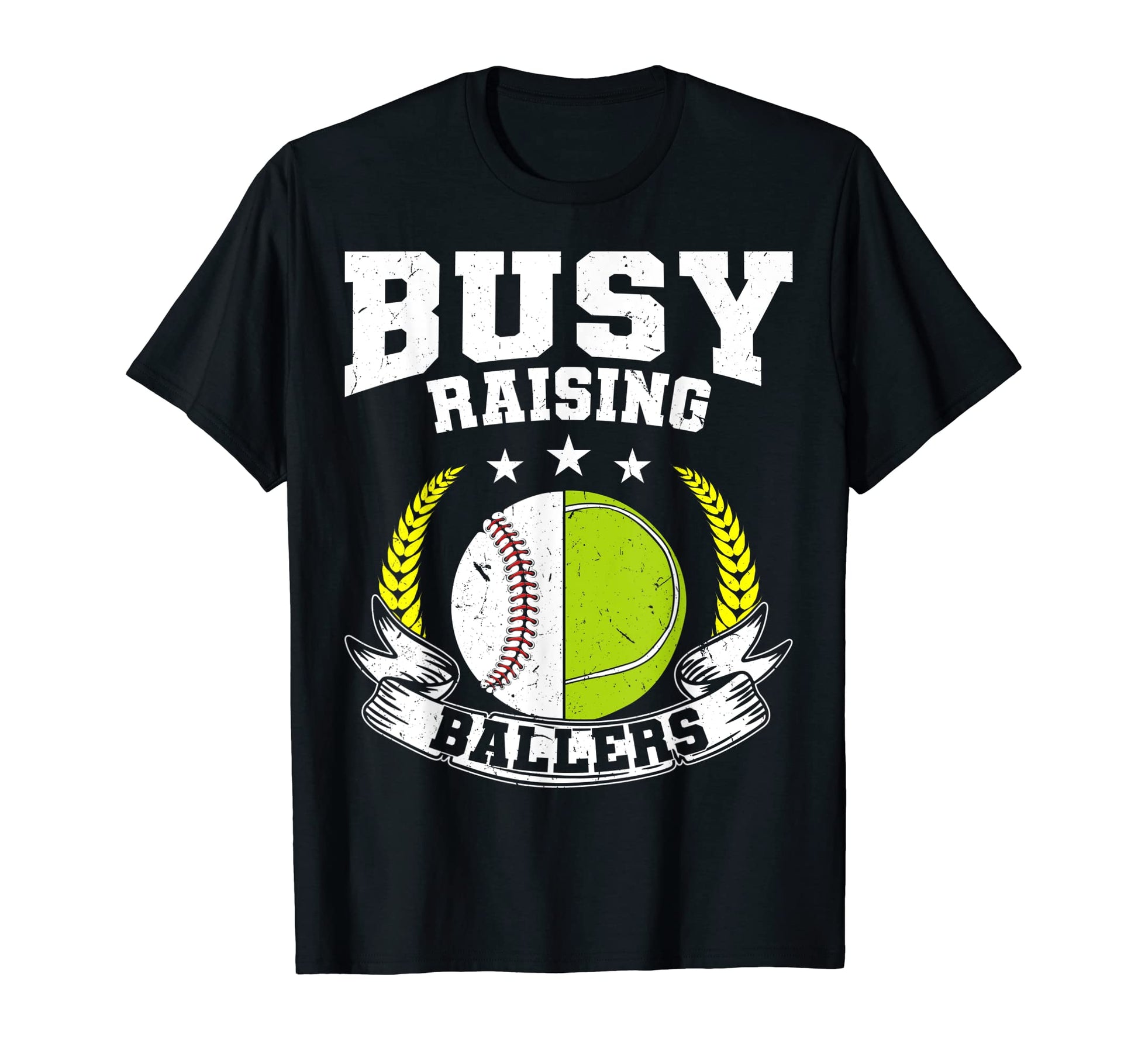 Ball Mom Dad Busy Raising Ballers T-Shirt - Aesthetic Graphic Men Women - T-Shirt, Sweatshirt, Hoodie