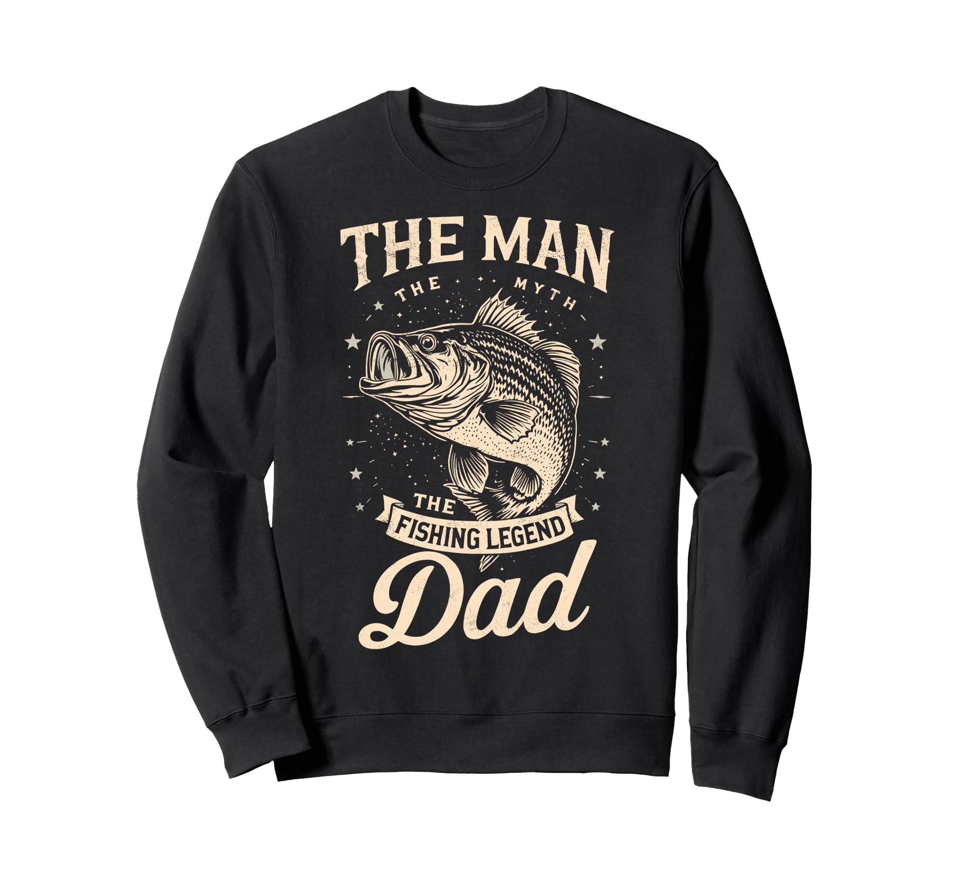 Myth Fishing Legend Dad Fish Fan Sweatshirt - Unique Graphic Men Women - T-Shirt, Sweatshirt, Hoodie