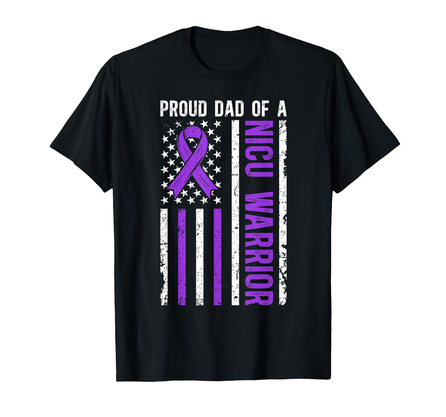 Proud Nicu Dad Nicu Warrior Micro T-Shirt - Trendy Graphic Men Women - T-Shirt, Sweatshirt, Hoodie
