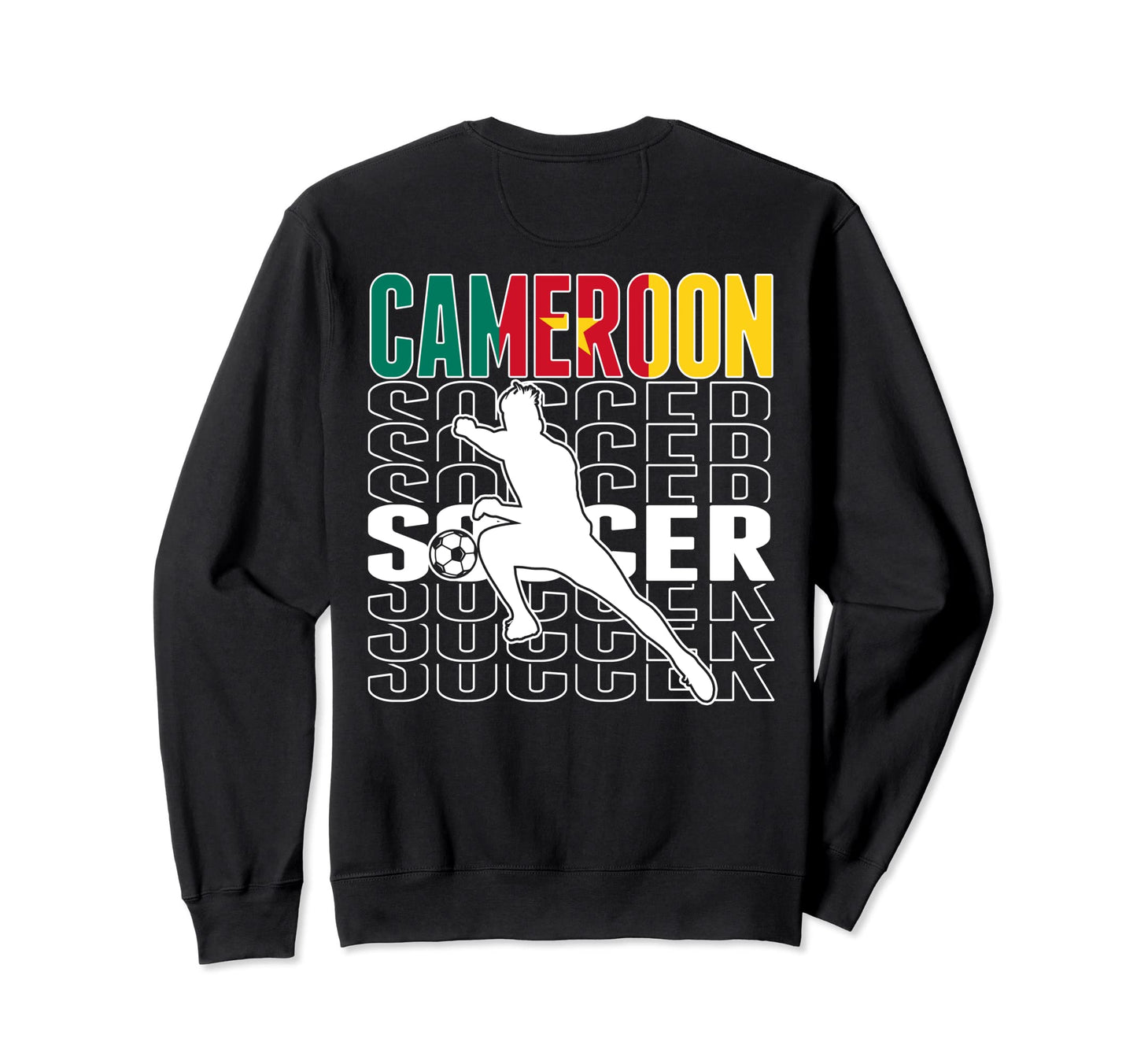 Cameroon Soccer Lovers Jersey Sweatshirt - Trendy Graphic Men Women - T-Shirt, Sweatshirt, Hoodie