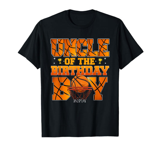 Basketball Uncle Birthday Family T-Shirt - Aesthetic Graphic Men Women - T-Shirt, Sweatshirt, Hoodie