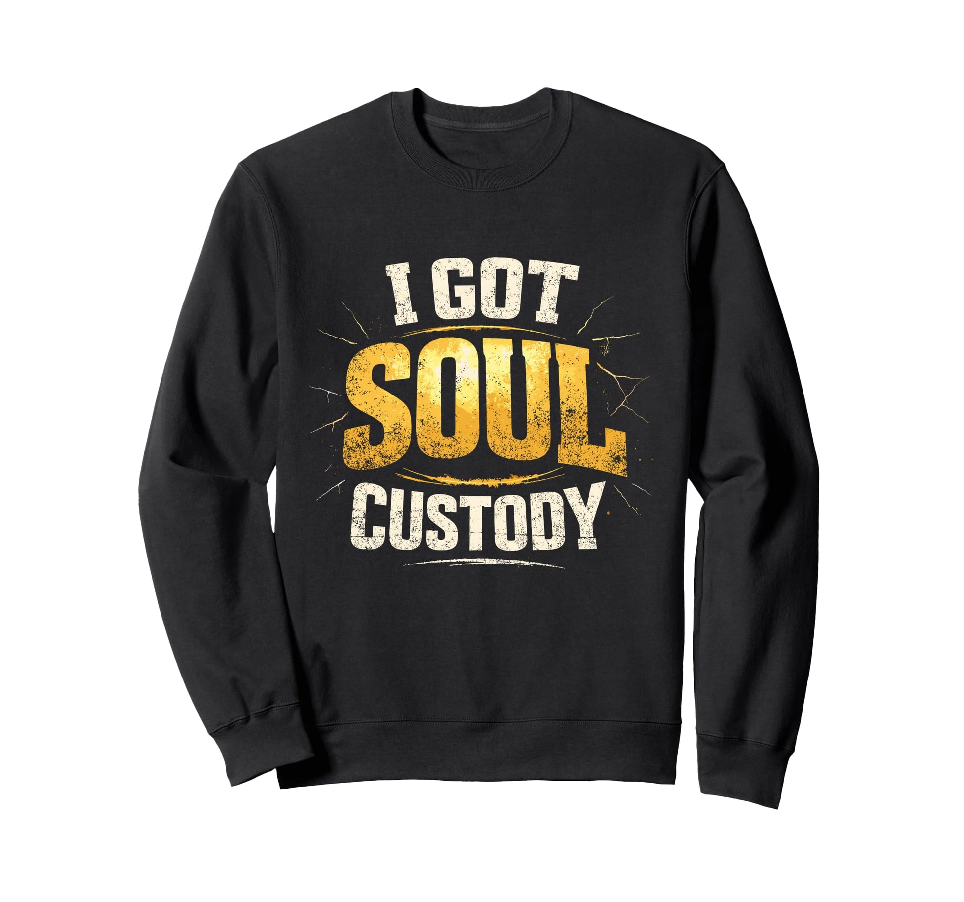 I Got Soul Custody Funny Divorced Sweatshirt - Minimalist Print Men Women - T-Shirt, Sweatshirt, Hoodie