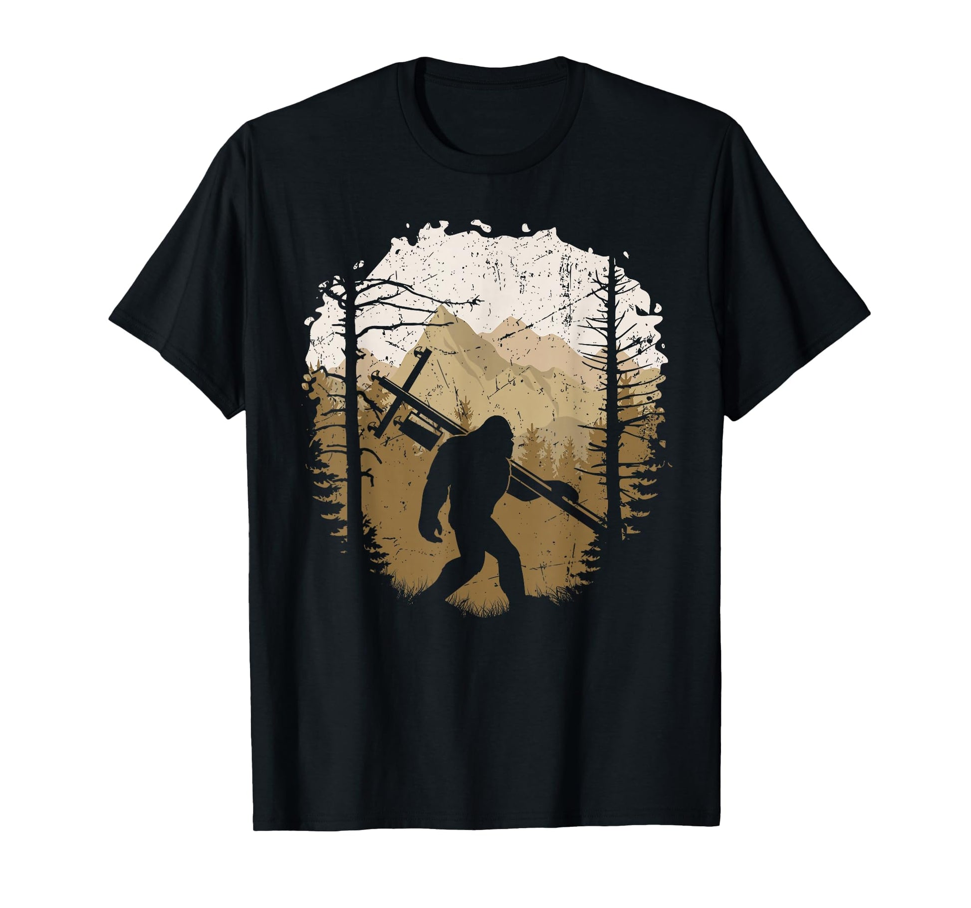 Funny Bigfoot Lineman Power Electrician T-Shirt - Minimalist Print Unisex - T-Shirt, Sweatshirt, Hoodie
