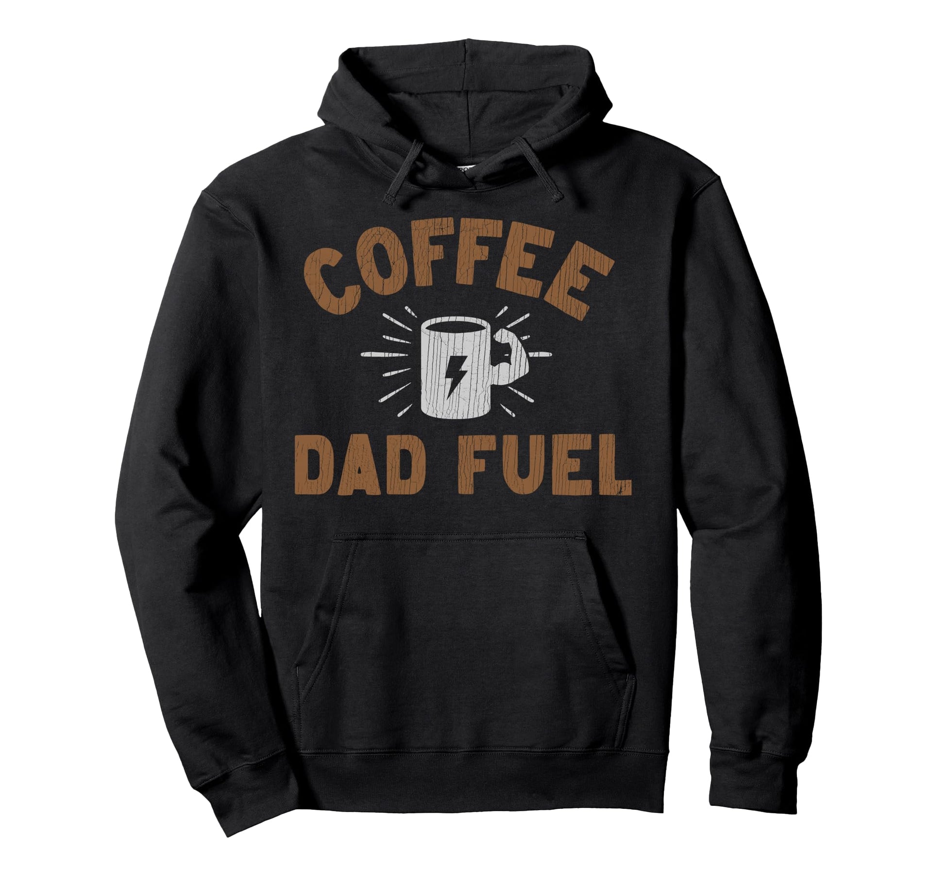Trendy Fathers Day Coffee Dad Fuel Hoodie - Aesthetic Graphic Men Women - T-Shirt, Sweatshirt, Hoodie