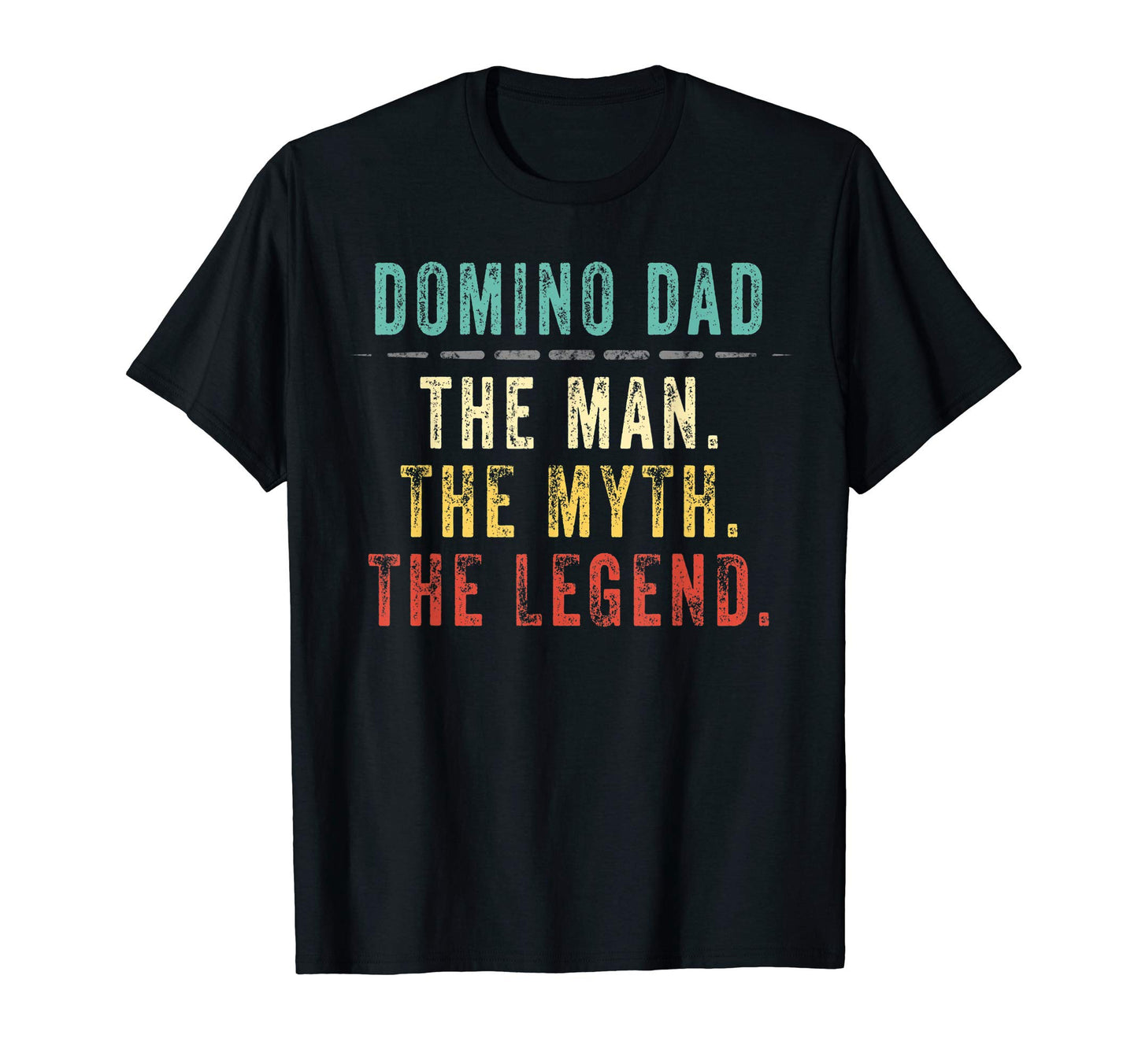 Mens Domino Dad Fathers Day Domino Dad T-Shirt - Custom Art Print Unisex - T-Shirt, Sweatshirt, Hoodie