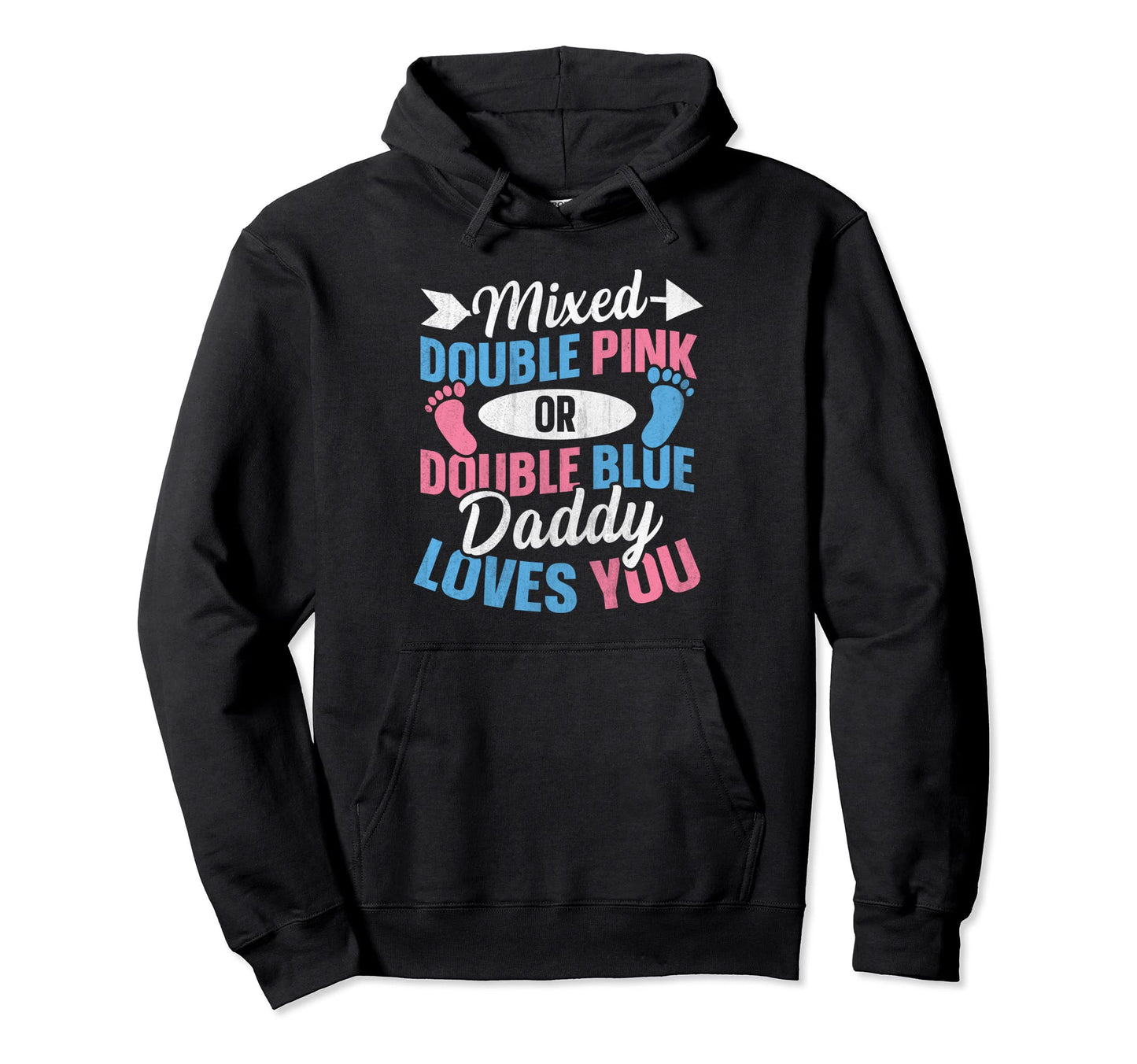 Twin Gender Reveal Gender Reveal Hoodie - Aesthetic Graphic for Adults - T-Shirt, Sweatshirt, Hoodie