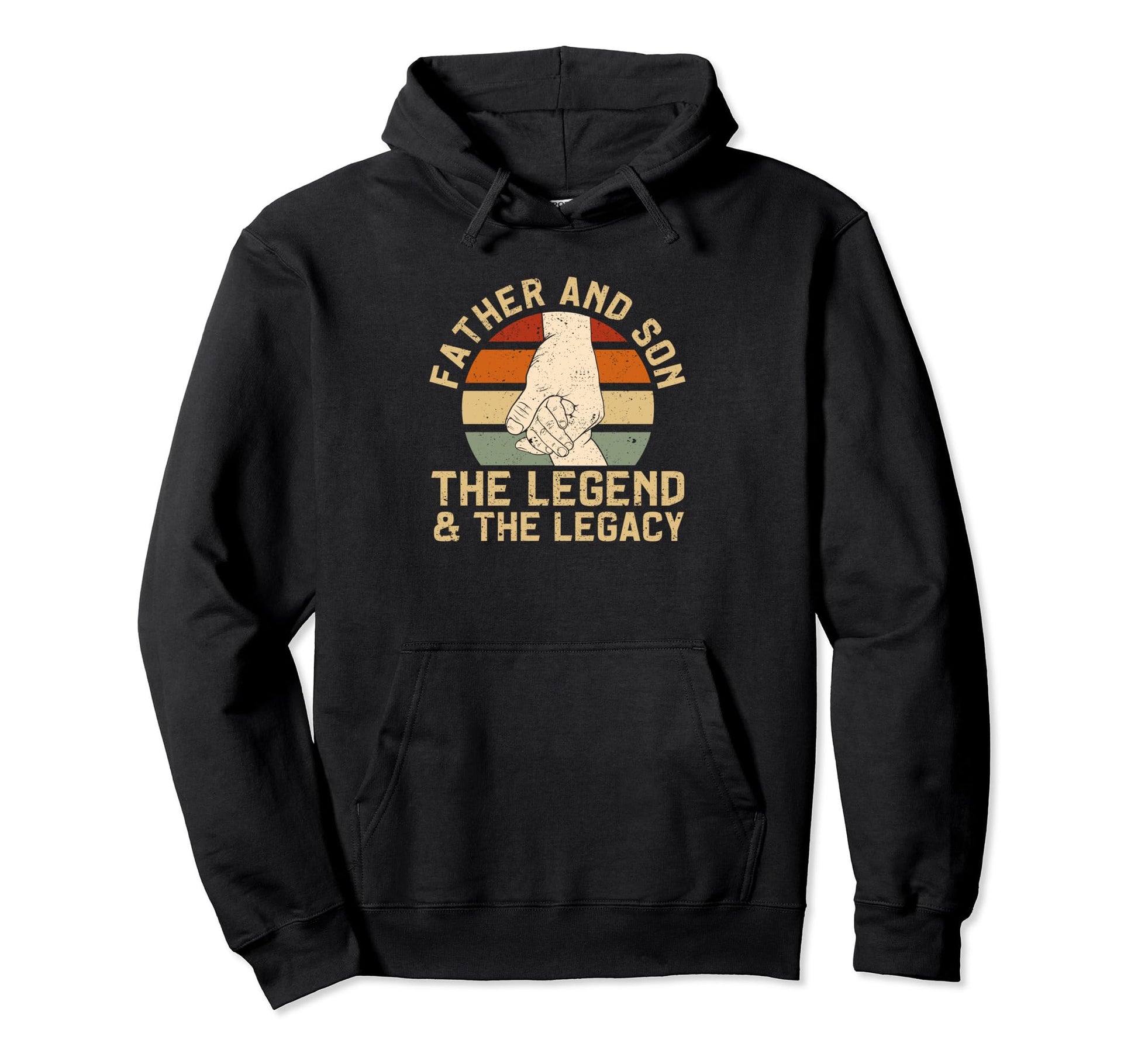 Father And Son Legend Legacy Happy Hoodie - Trendy Graphic for Adults - T-Shirt, Sweatshirt, Hoodie