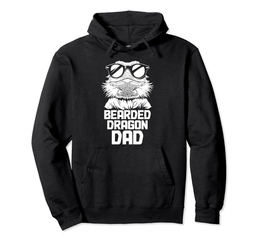 Bearded Dragon Dad Funny Reptile Hoodie - Custom Art Print for Adults - T-Shirt, Sweatshirt, Hoodie