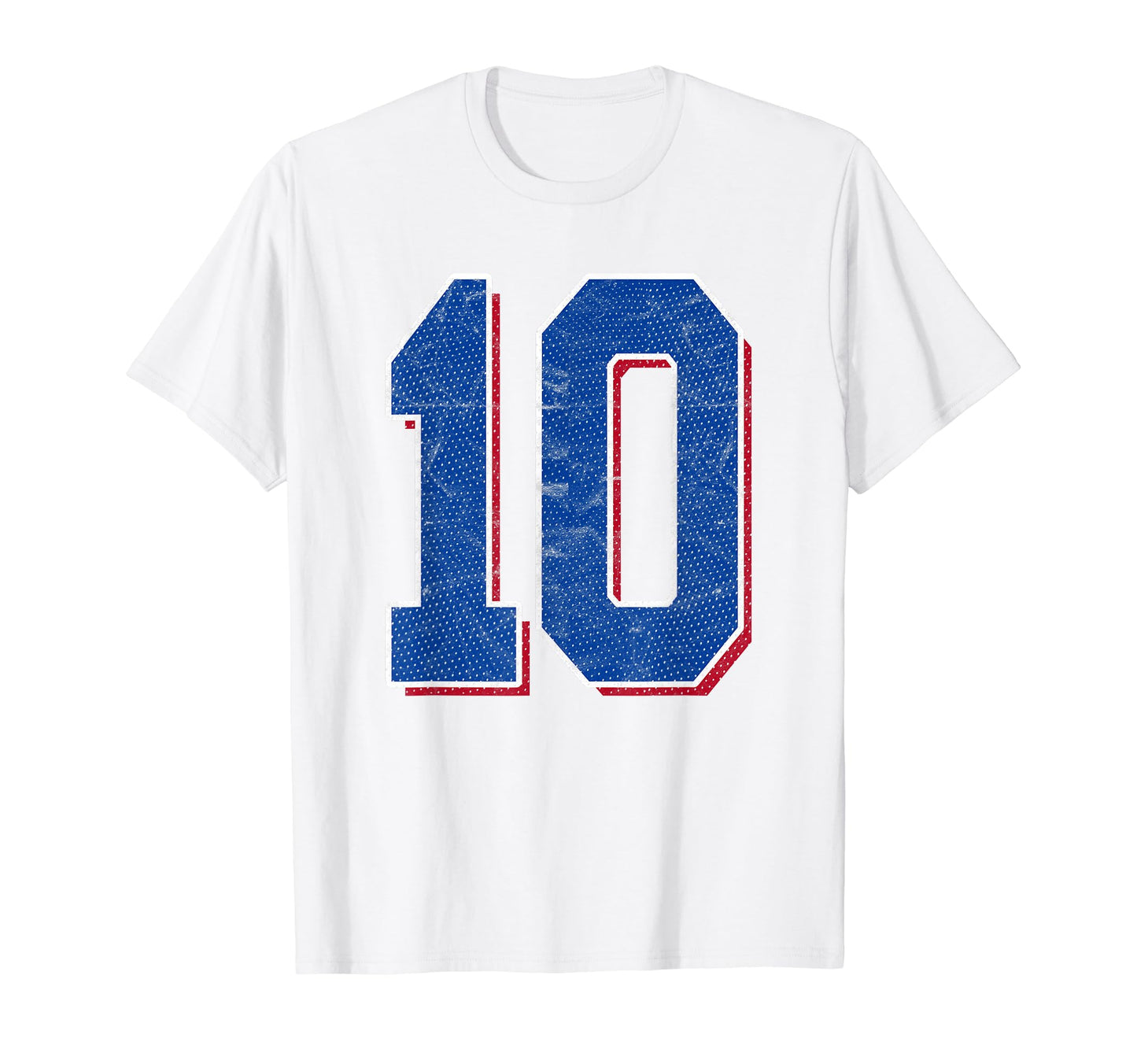 Number 10 Numbered Uniform Sports T-Shirt - Minimalist Print Men Women - T-Shirt, Sweatshirt, Hoodie