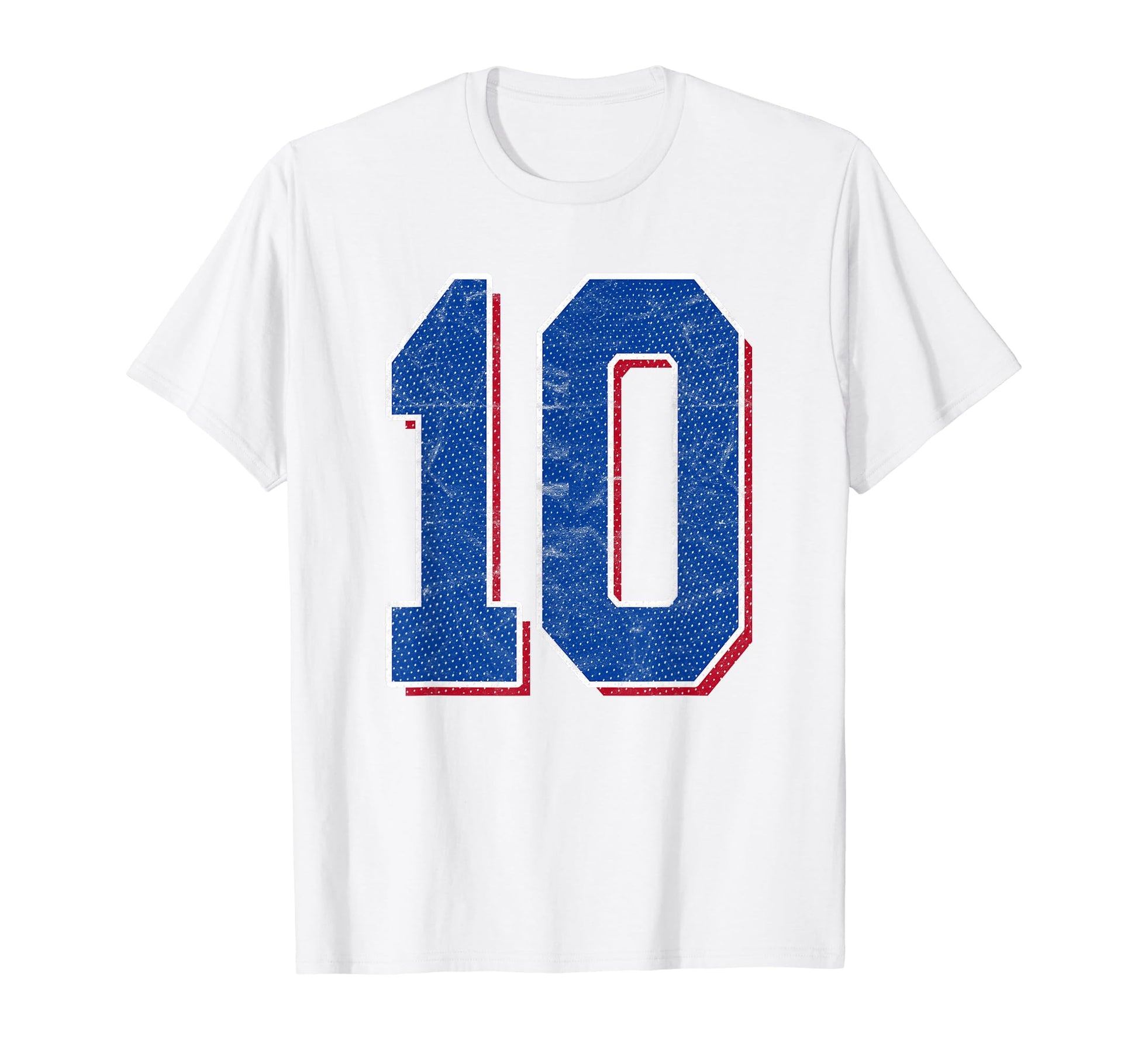 Number 10 Numbered Uniform Sports T-Shirt - Minimalist Print Men Women - T-Shirt, Sweatshirt, Hoodie