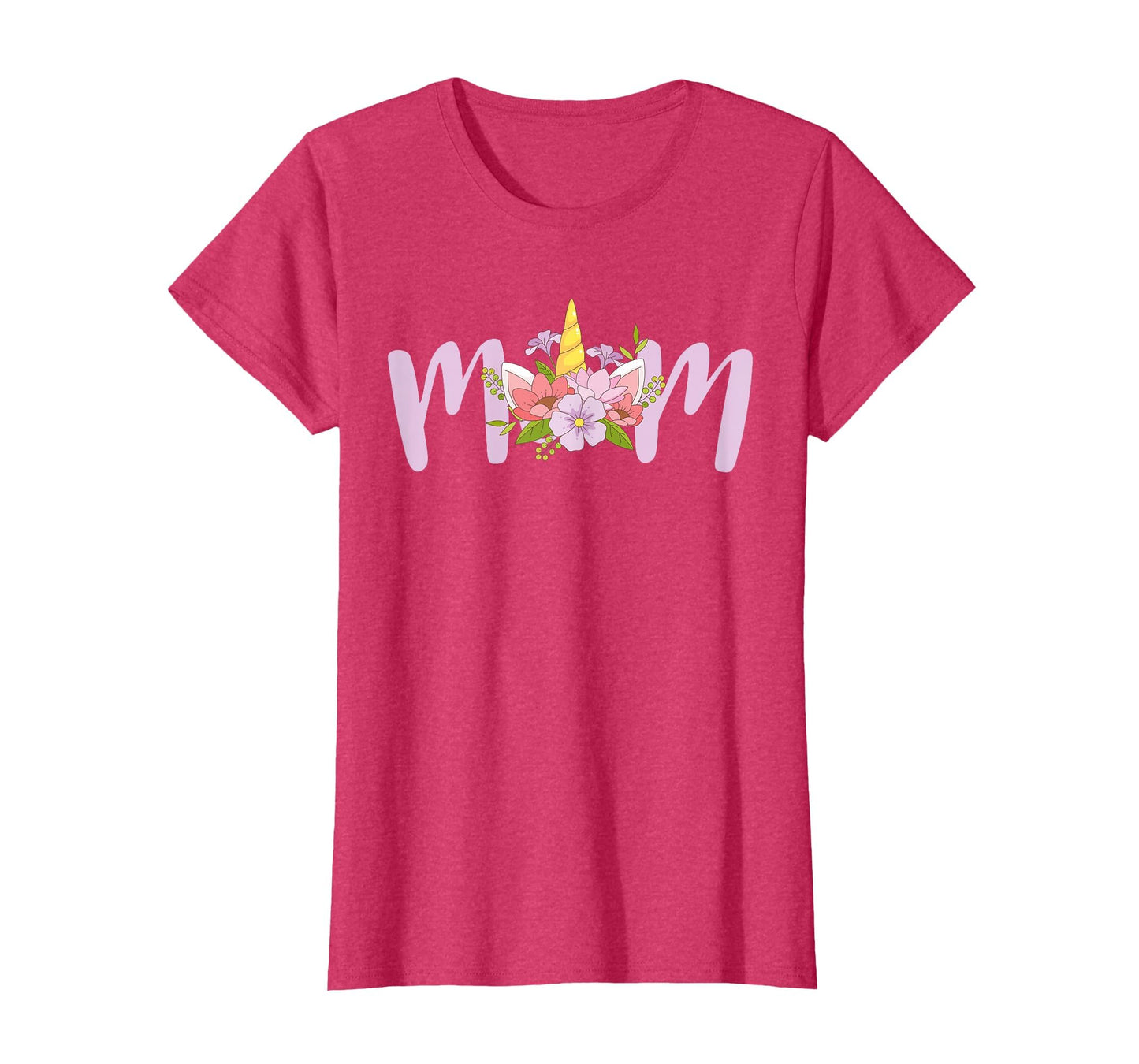 Mom Unicorn Floral Birthday Matching T-Shirt - Trendy Graphic Unisex - T-Shirt, Sweatshirt, Hoodie