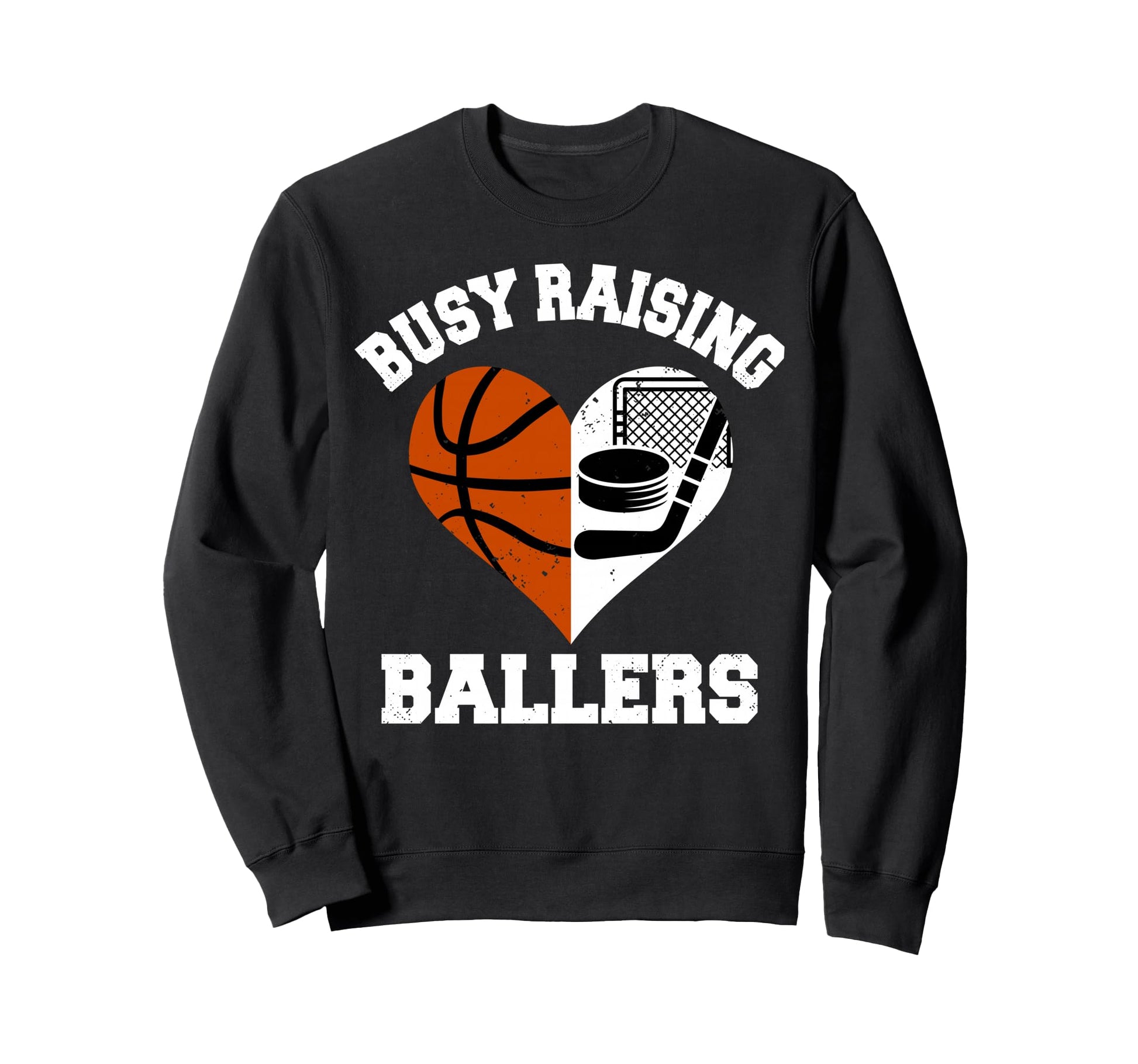Busy Raising Ballers Basketball Sweatshirt - Minimalist Print Unisex - T-Shirt, Sweatshirt, Hoodie