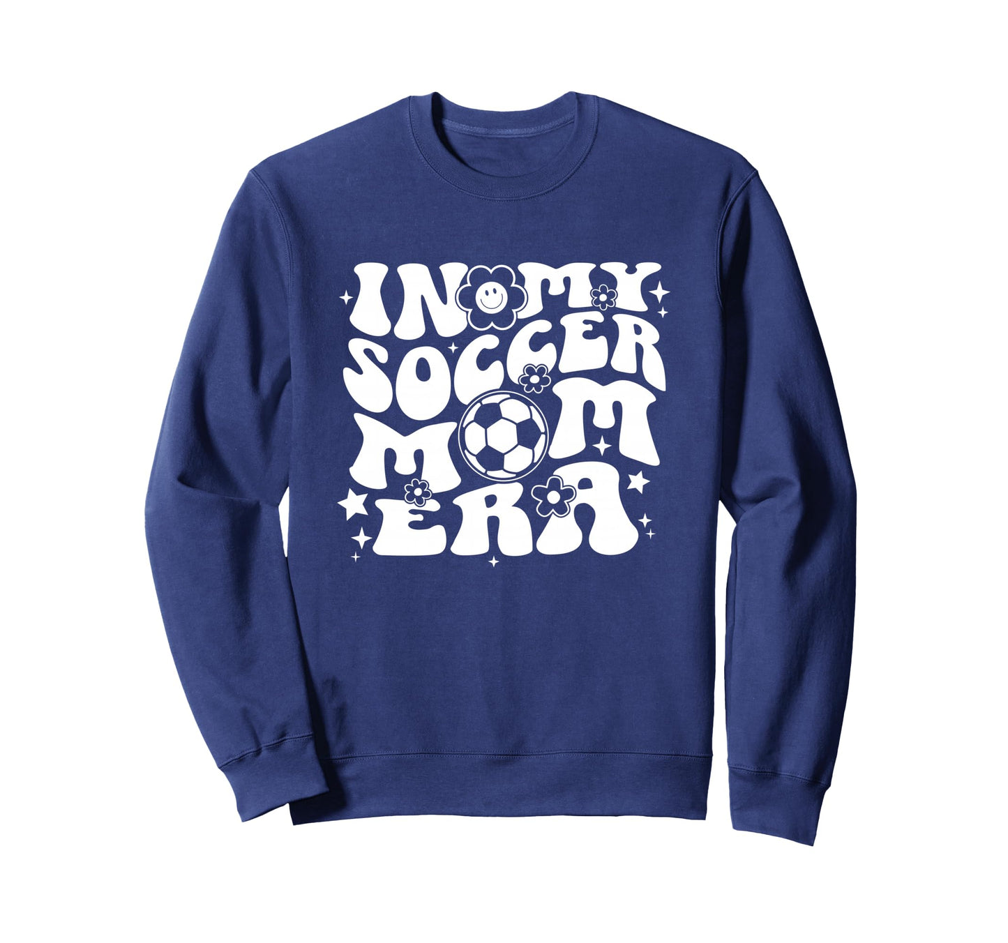 My Soccer Mom Era Groovy Sports Sweatshirt - Graphic Print Men Women - T-Shirt, Sweatshirt, Hoodie