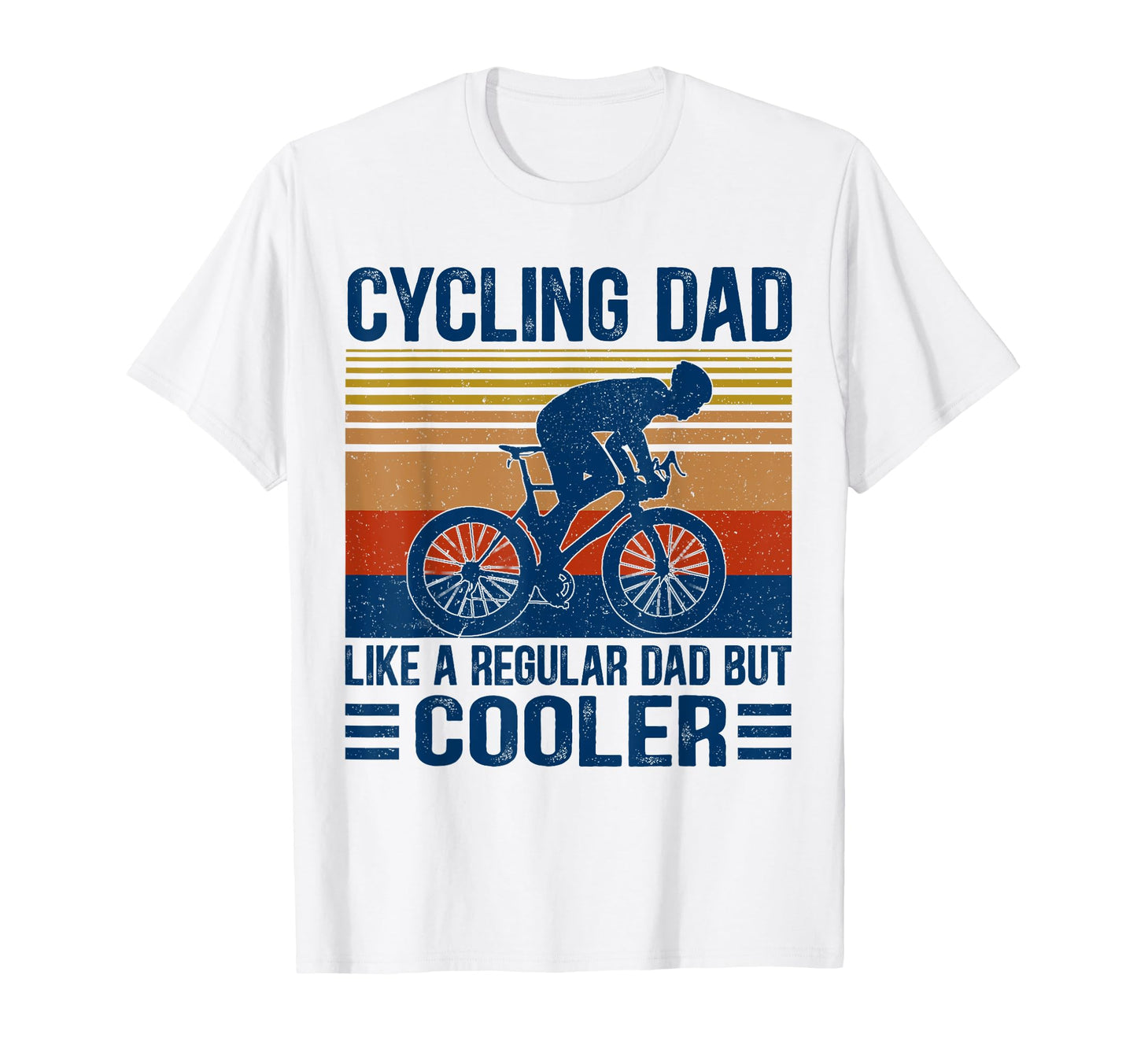 Cycling Dad Bike Rider Cyclist Fathers T-Shirt - Minimalist Print Unisex - T-Shirt, Sweatshirt, Hoodie