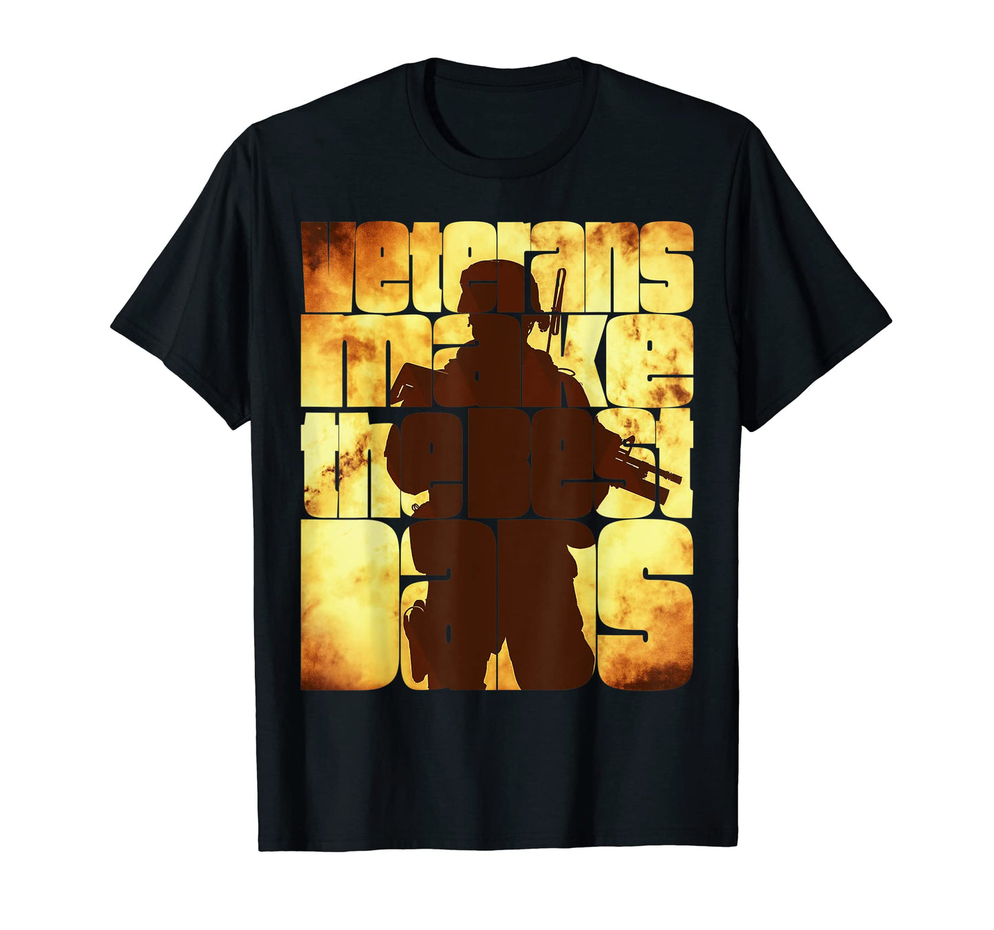 Veterans Make Best Dads T-Shirt - Minimalist Print Men Women - T-Shirt, Sweatshirt, Hoodie