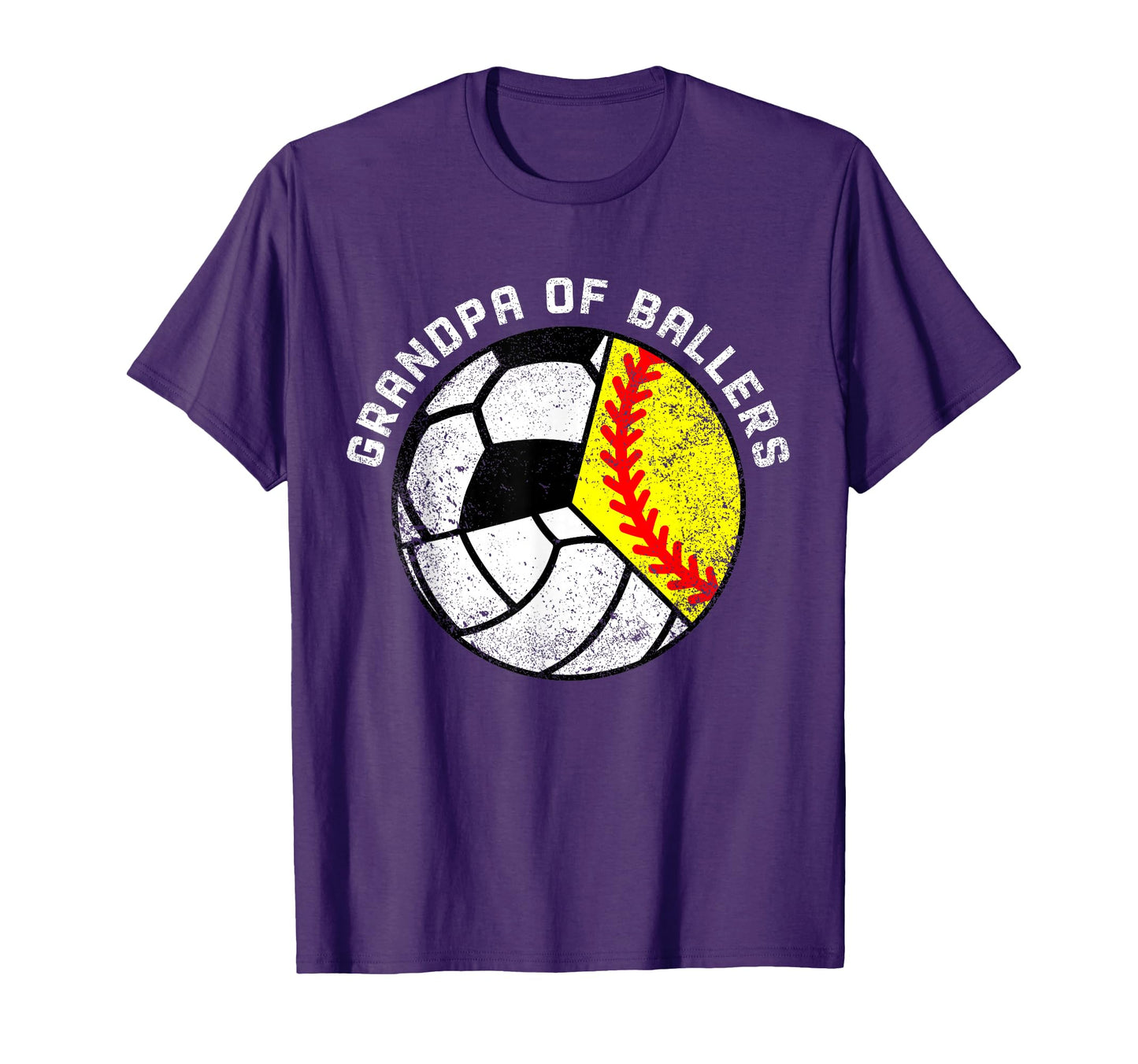 Mens Grandpa Ballers Funny Softball T-Shirt - Fun Novelty Design Men Women - T-Shirt, Sweatshirt, Hoodie