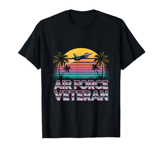 Air Force Veteran Us American Flag T-Shirt - Streetwear Style for Adults - T-Shirt, Sweatshirt, Hoodie