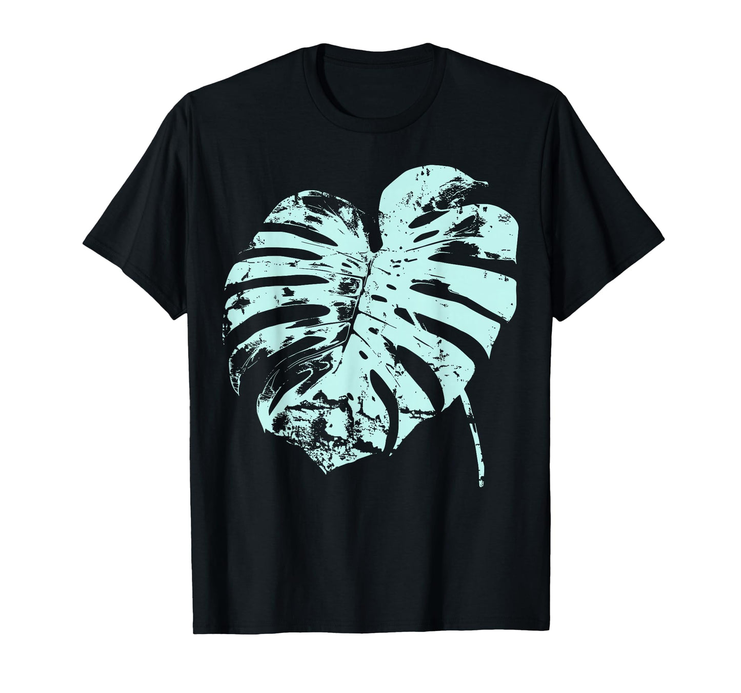 Tropical Monstera Leaf S Muted Color T-Shirt - Novelty Apparel for Adults - T-Shirt, Sweatshirt, Hoodie