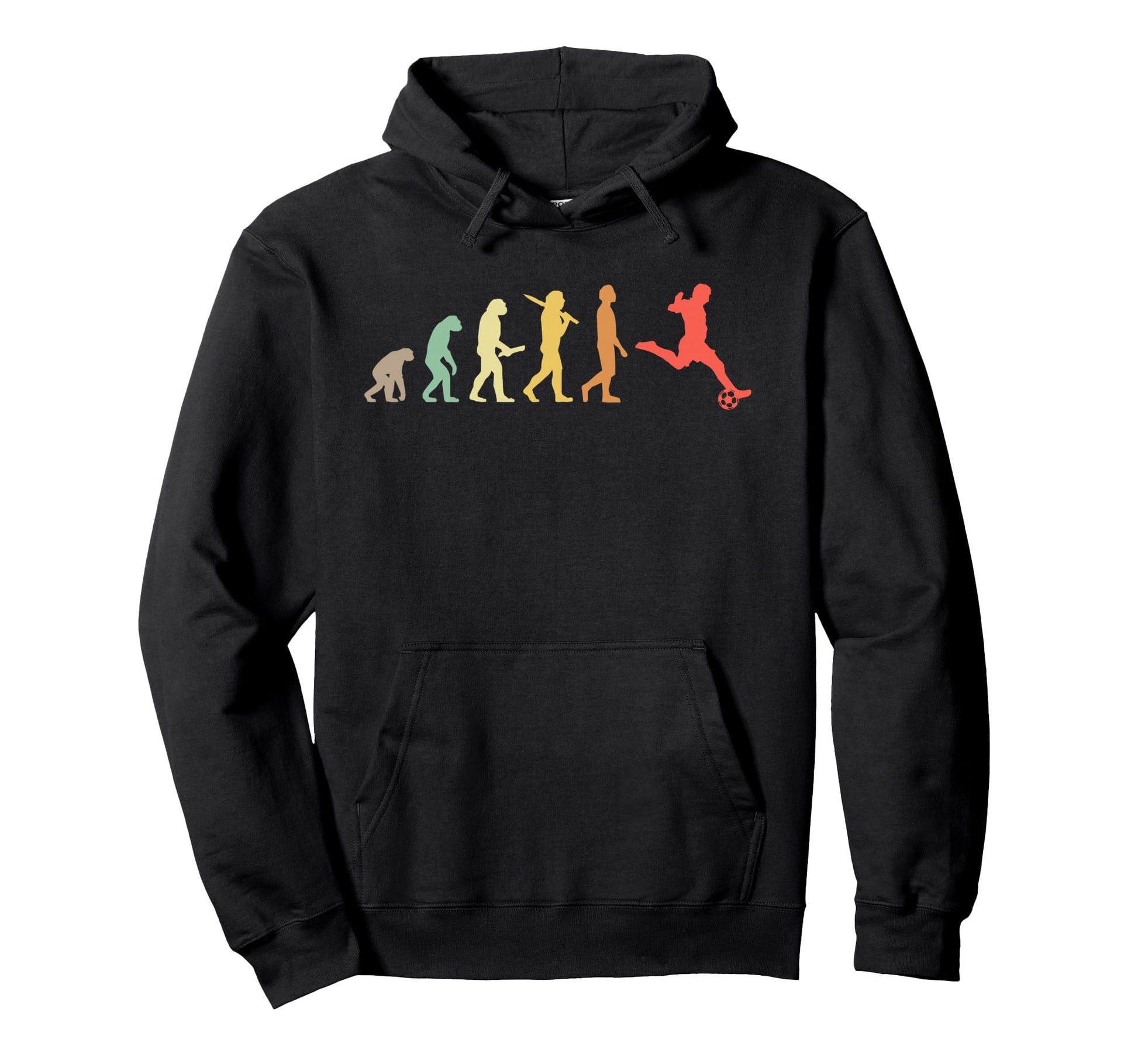 Soccer Evolution Soccer Player Hoodie - Unique Graphic for Adults - T-Shirt, Sweatshirt, Hoodie