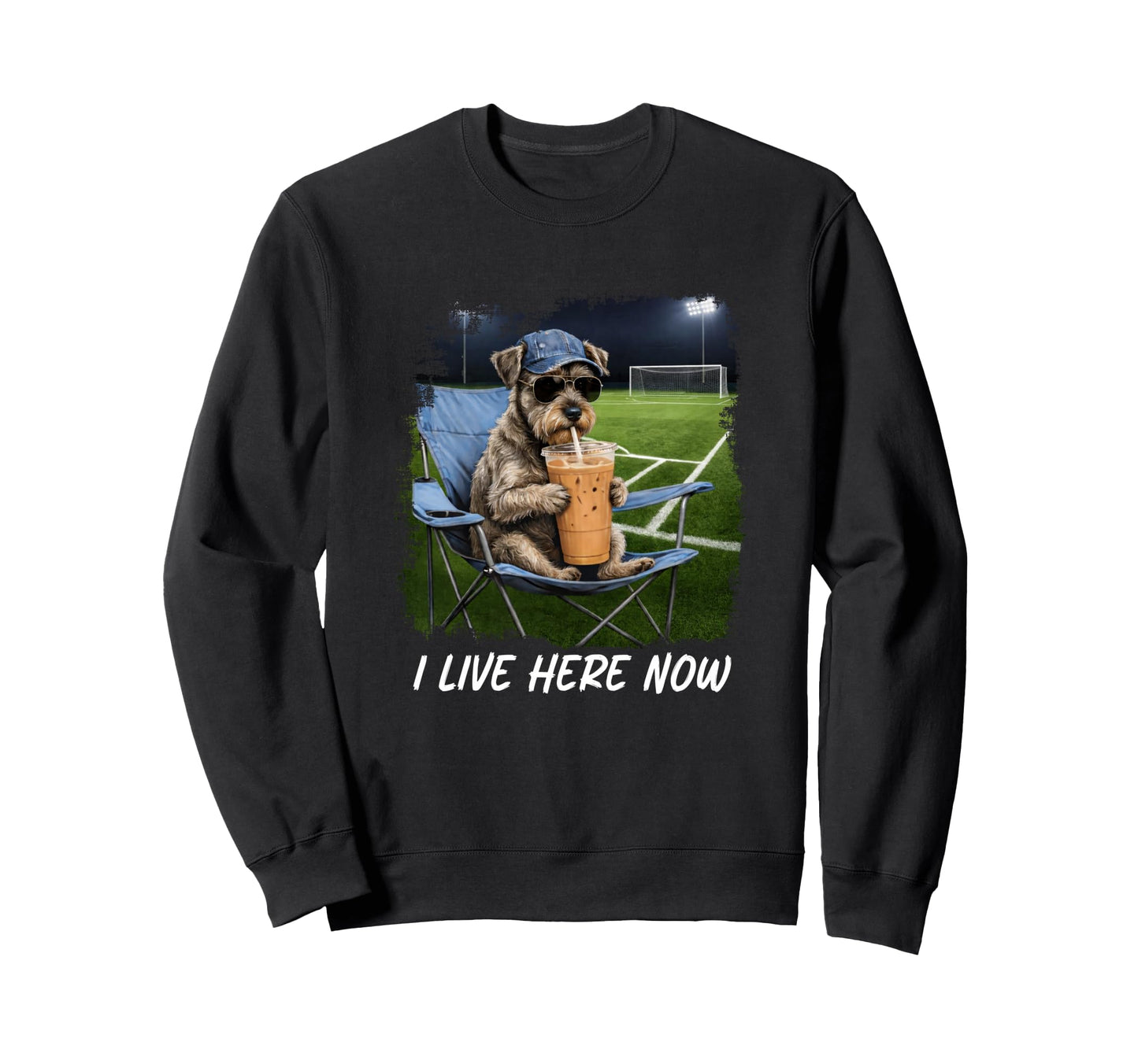 Soccer Dad I Live Here Now Soccer Mom Sweatshirt - Graphic Print Unisex - T-Shirt, Sweatshirt, Hoodie