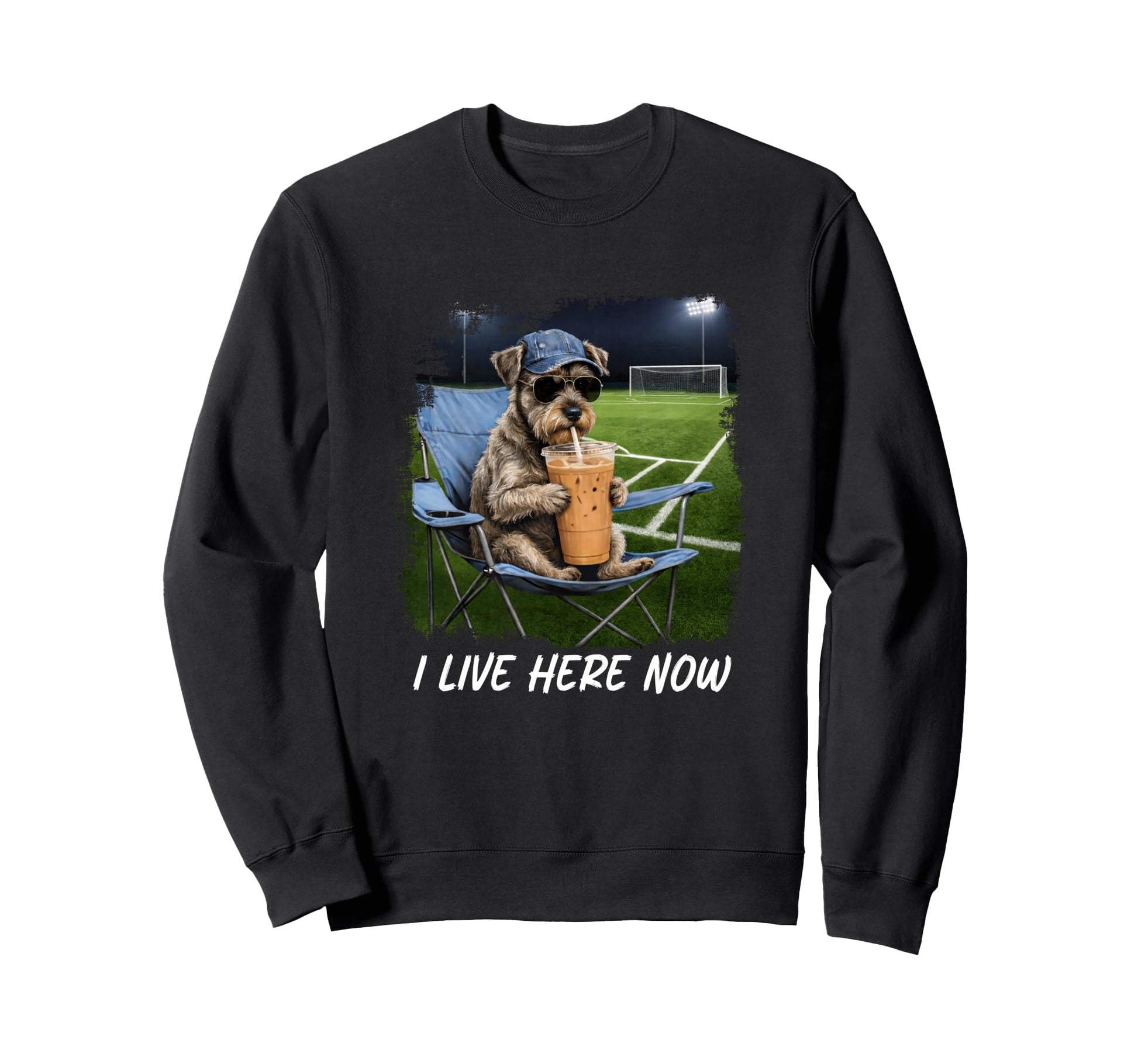Soccer Dad I Live Here Now Soccer Mom Sweatshirt - Graphic Print Unisex - T-Shirt, Sweatshirt, Hoodie