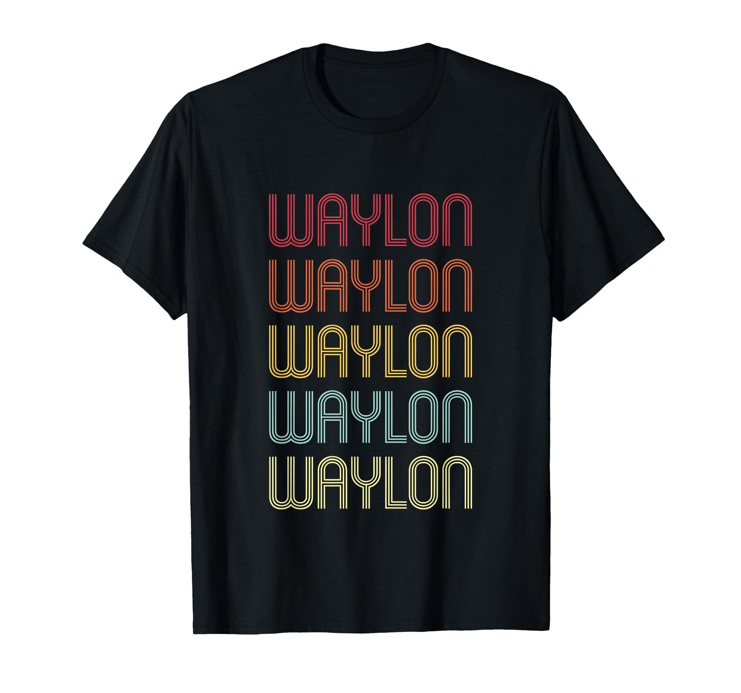 Waylon Wordmark Pattern Personalized T-Shirt - Minimalist Print for Adults - T-Shirt, Sweatshirt, Hoodie