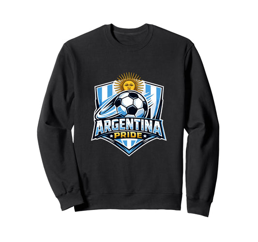 Argentina Pride Soccer Fan Minimal Sweatshirt - Streetwear Style for Adults - T-Shirt, Sweatshirt, Hoodie