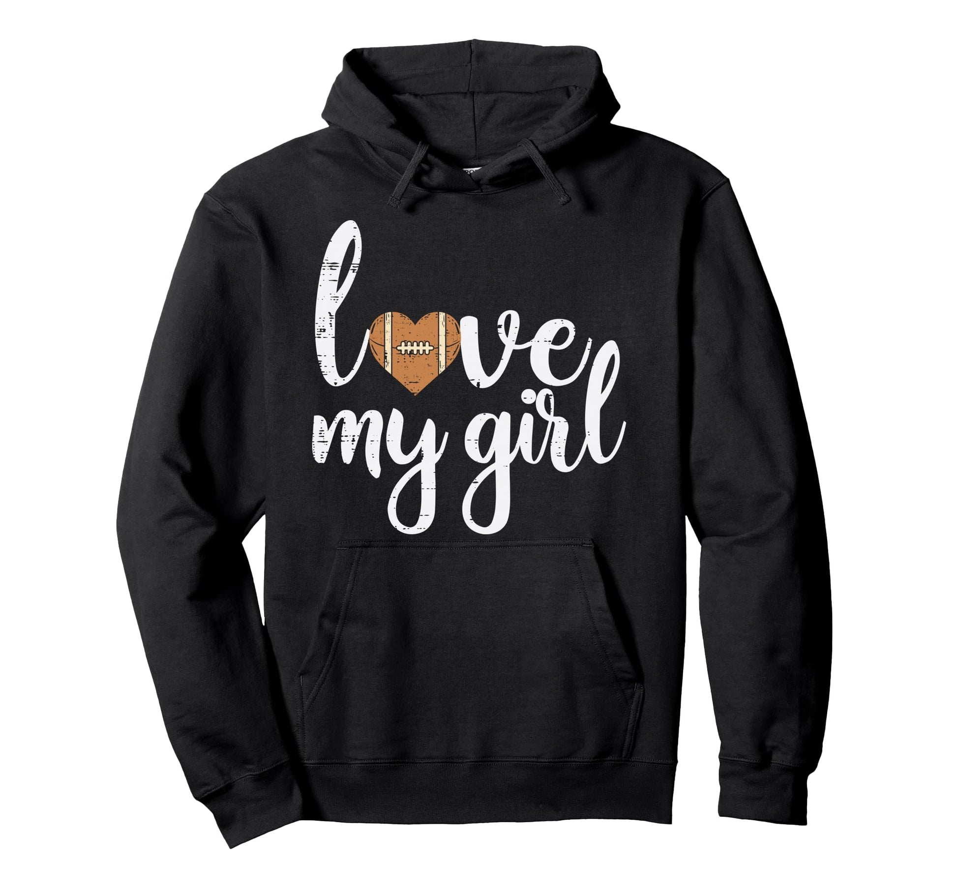 Love My American Football Sports Mom Hoodie - Custom Art Print for Adults - T-Shirt, Sweatshirt, Hoodie