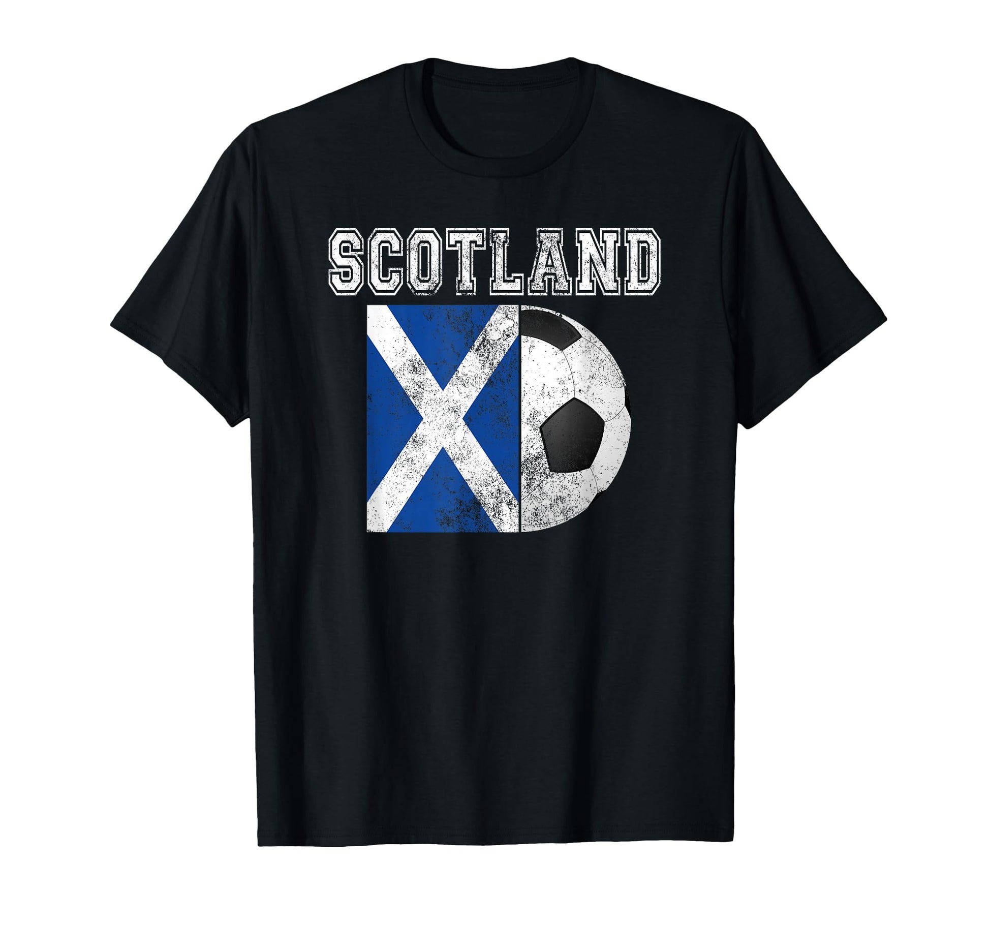 Scotland Flag Soccer Futbol Football T-Shirt - Unique Graphic Men Women - T-Shirt, Sweatshirt, Hoodie