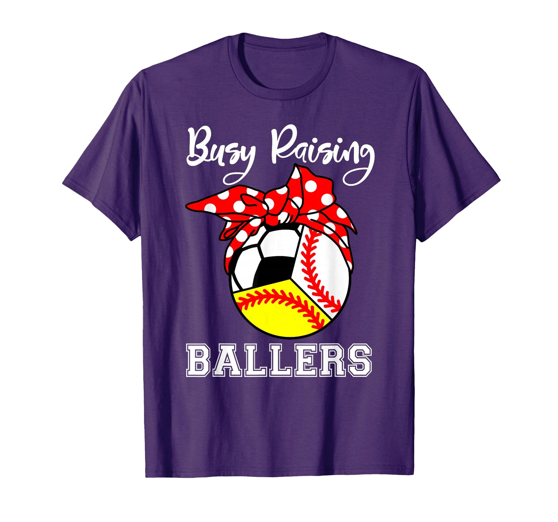 Busy Raising Ballers Funny Baseball T-Shirt - Unique Graphic for Adults - T-Shirt, Sweatshirt, Hoodie